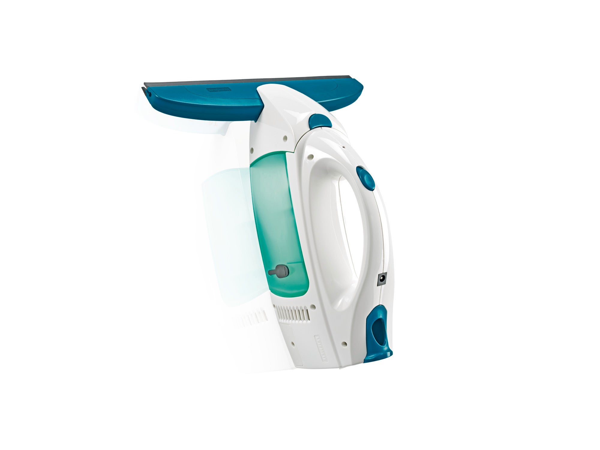 Aspirador de ventanas Dry & Clean en color blanco y verde, diseñado para limpiar superficies de vidrio de manera eficiente. Ideal para mantener ventanas impecables sin esfuerzo.
