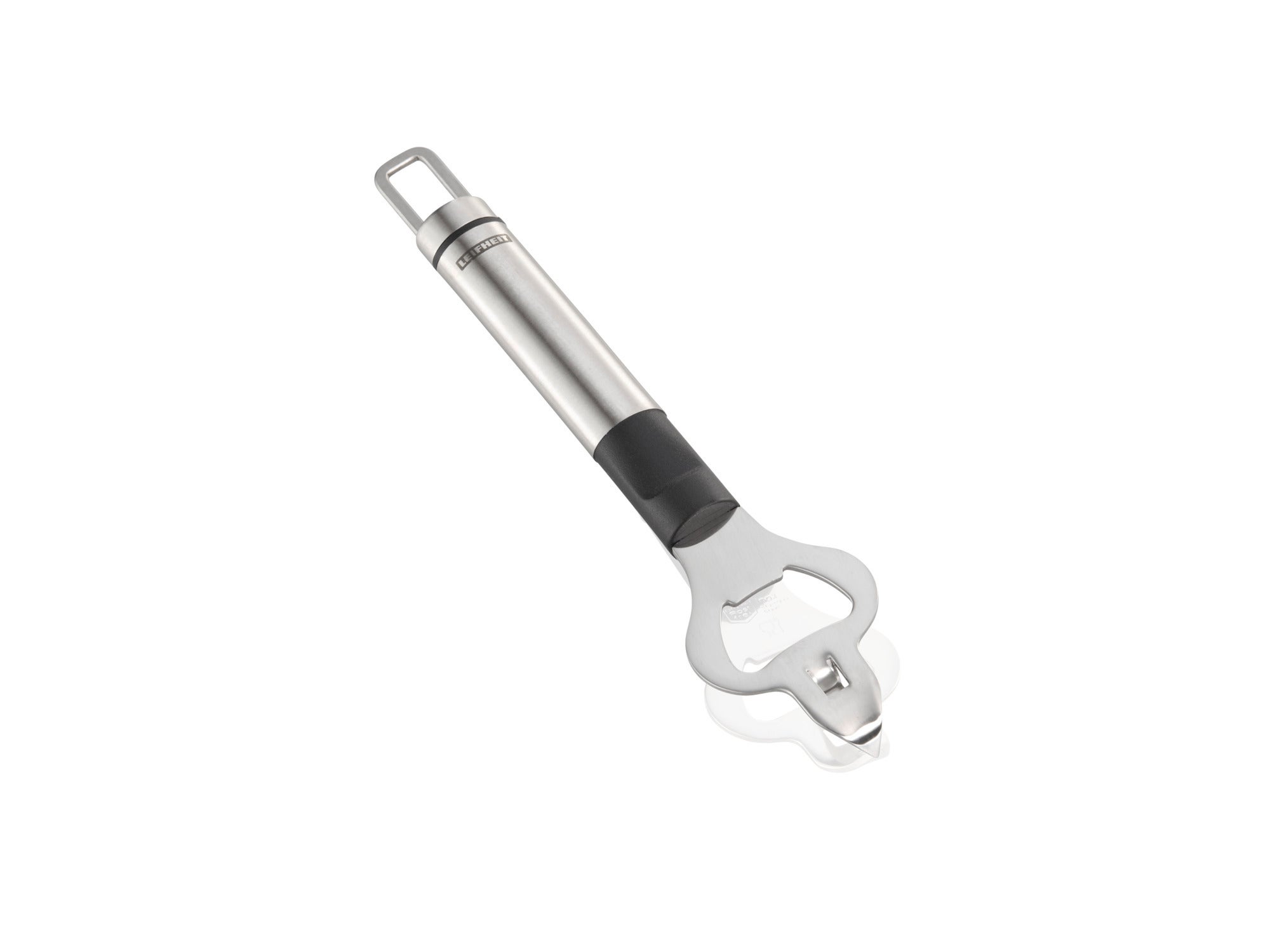 An elegant stainless steel bottle opener with ergonomic handle. Ideal for effortlessly opening bottles. The slim design fits perfectly in any kitchen.