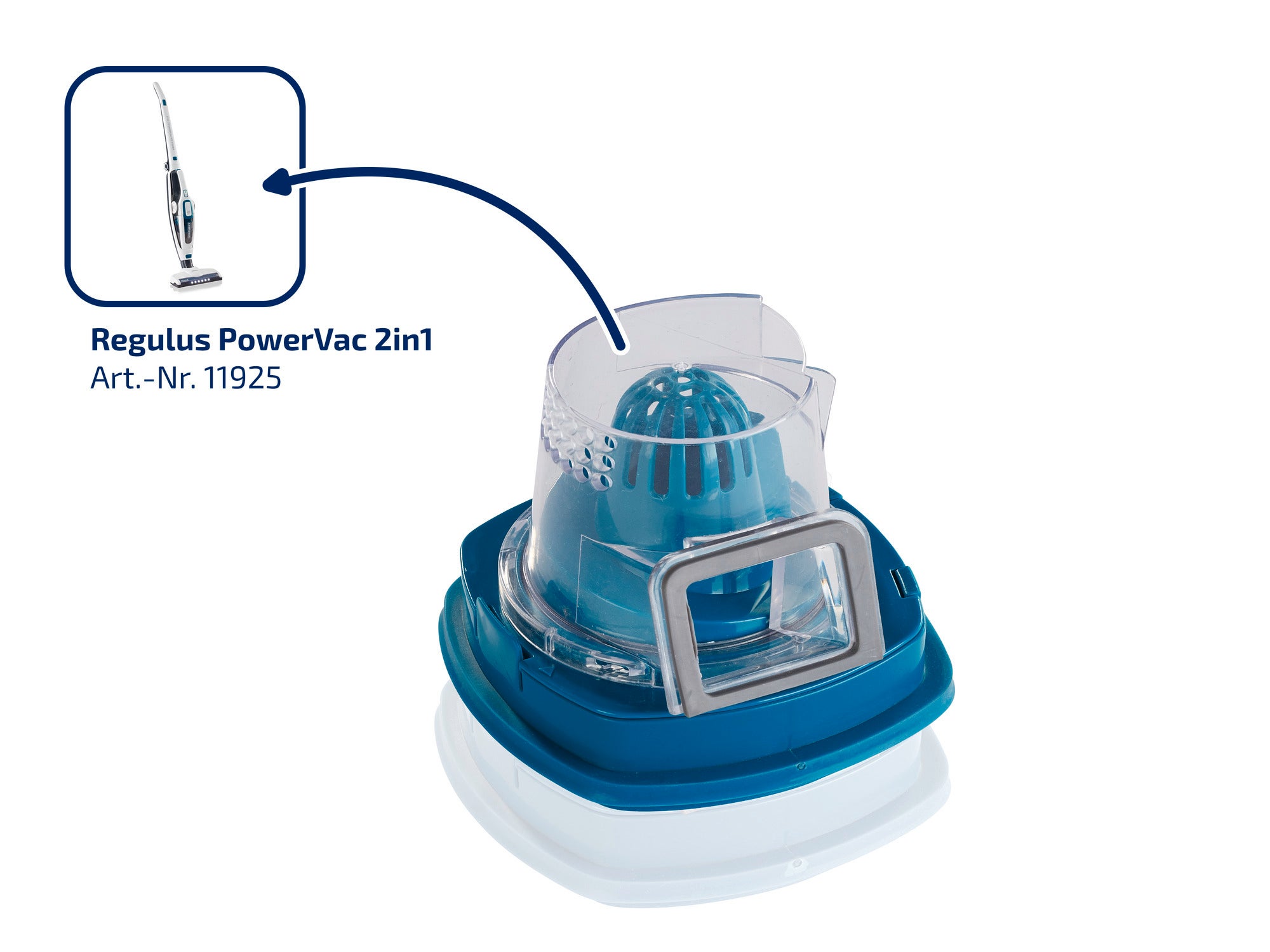 Filtr plastikowy do odkurzacza Regulus PowerVac 2w1