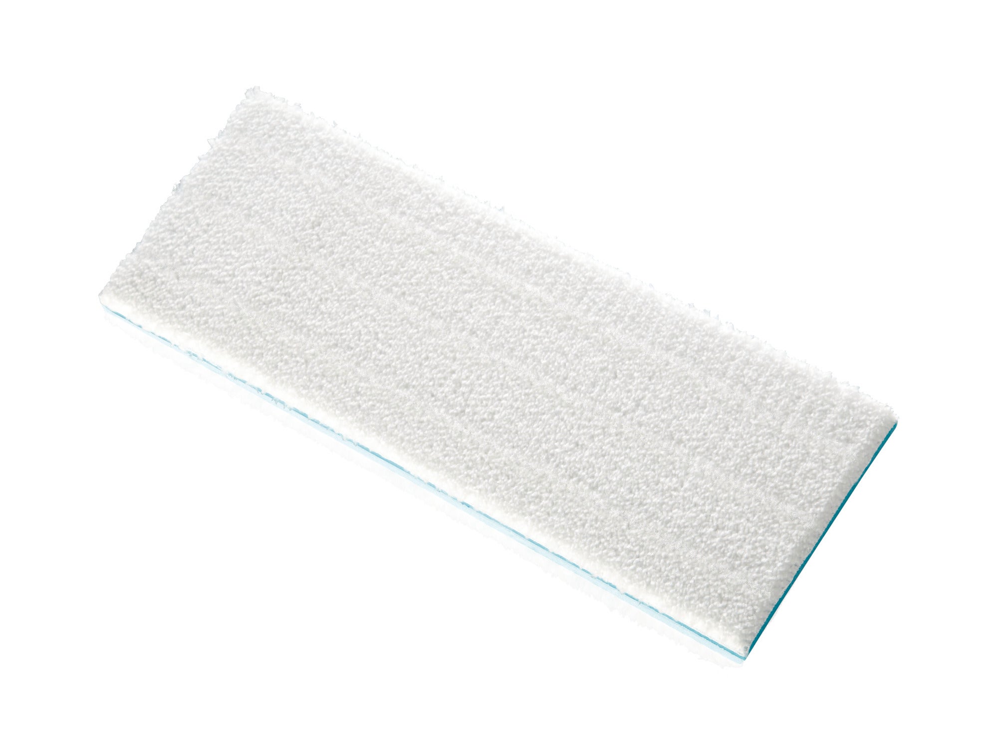 Ein weißes Wischpad Picobello XL extra soft, rechteckig und flach, ideal für empfindliche Böden. Es bietet eine sanfte Reinigung und ist besonders schonend.