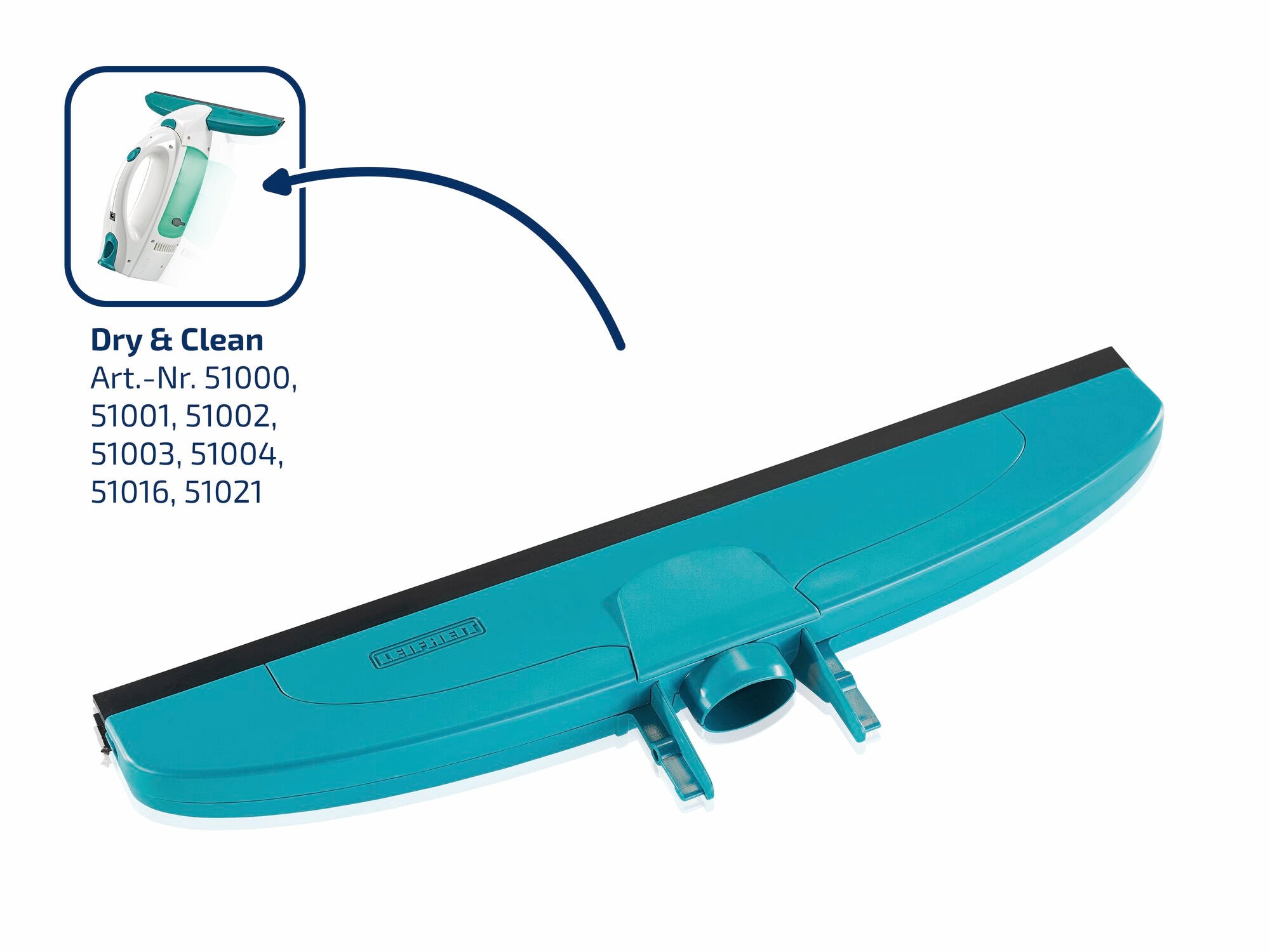 Ersatzkopf 28 cm Fenstersauger Dry & Clean