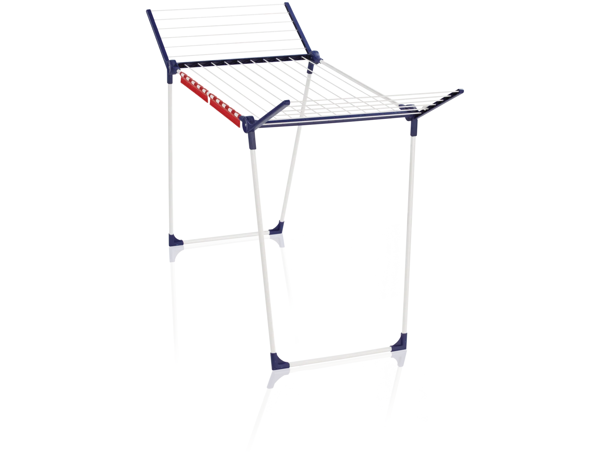 Séchoir sur pied Pegasus 180 Solid Classic : un séchoir à linge stable avec des bras rabattables, idéal pour les grandes quantités de linge. Construction robuste et design peu encombrant.