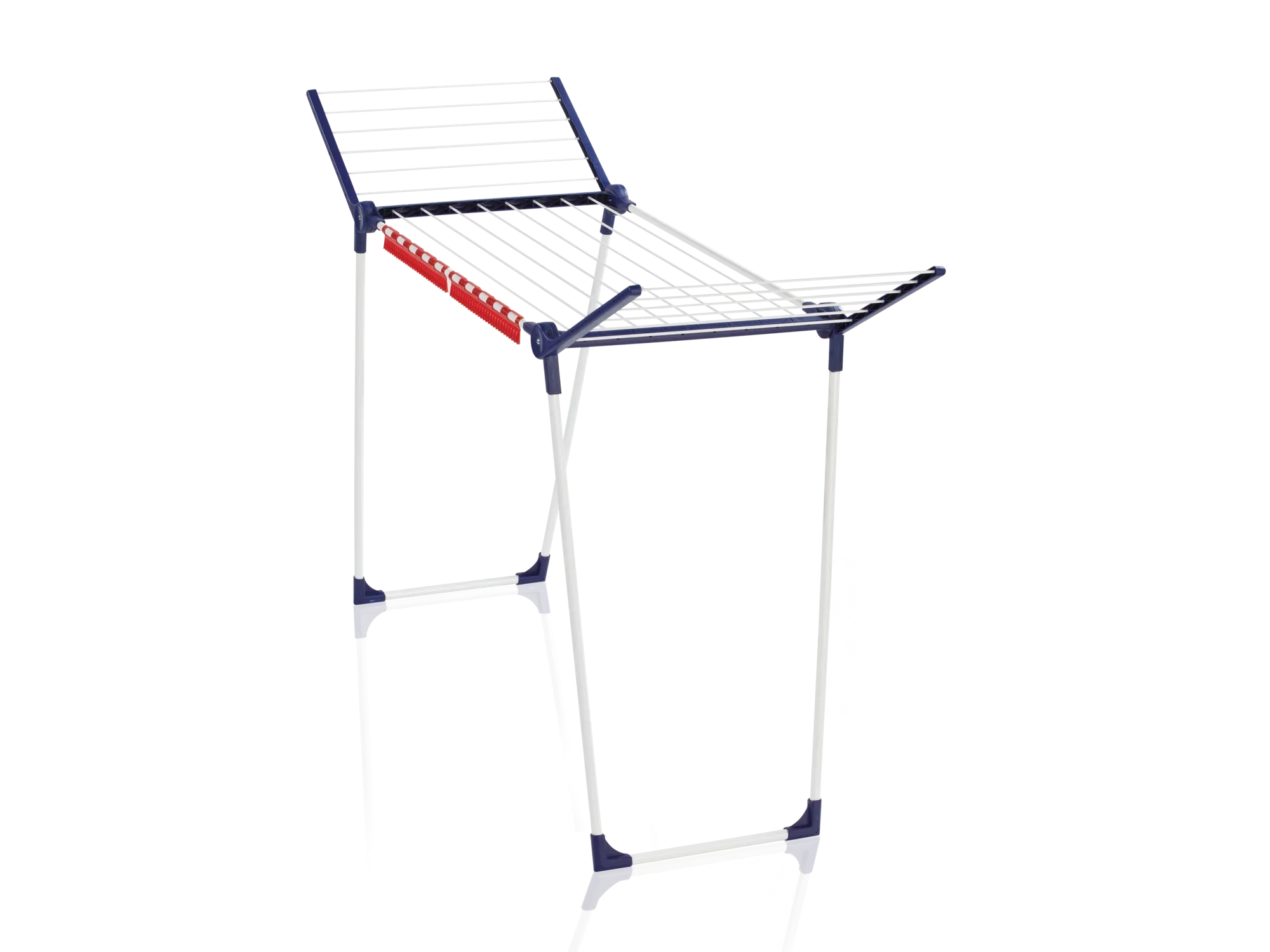 Pegasus 150 Solid Slim droogtrommel: Een stevig droogrek met uitklapbare vleugels, ideaal voor kleine ruimtes. Biedt genoeg ruimte voor je wasgoed.