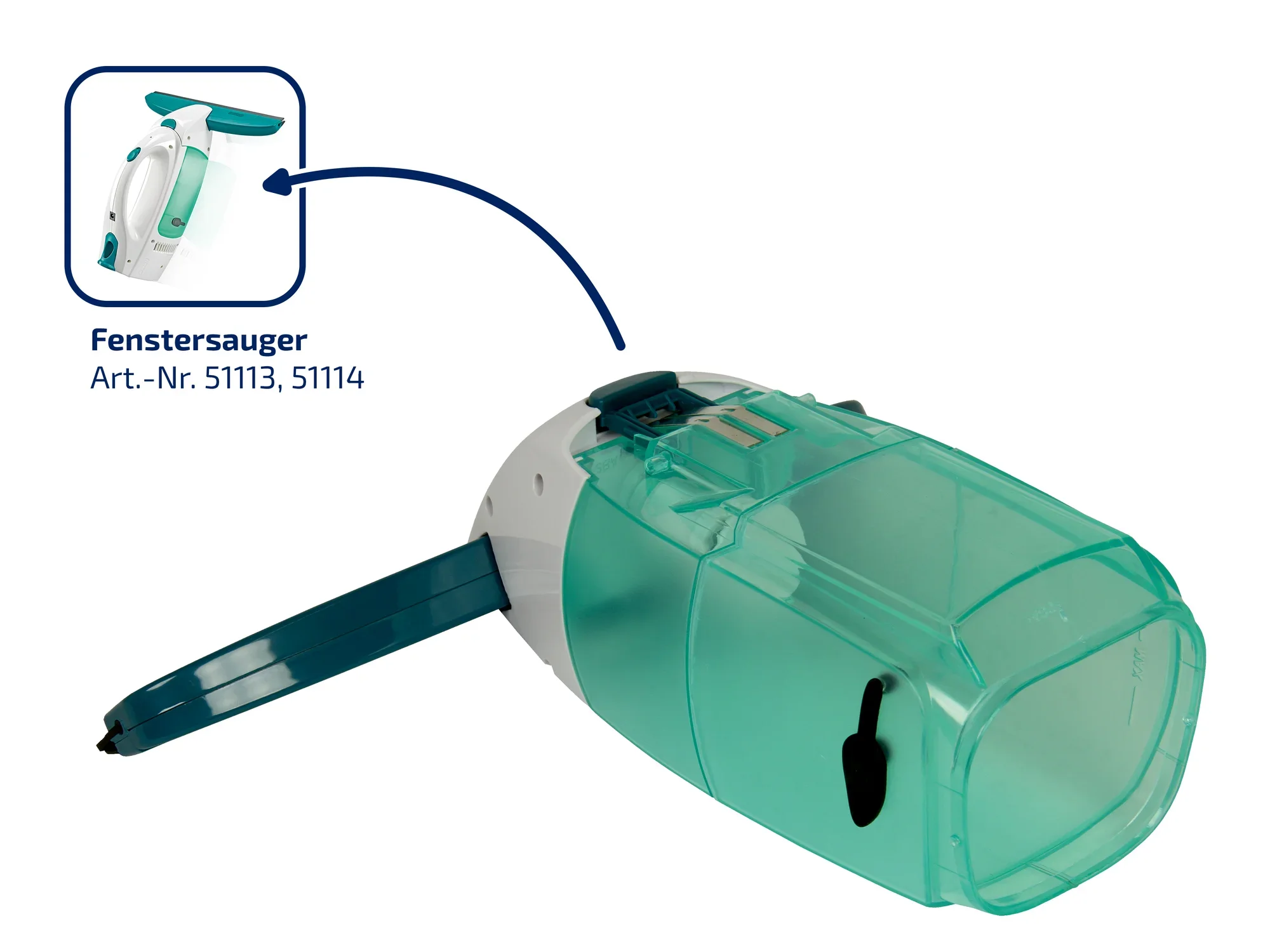 Watertank raamzuiger