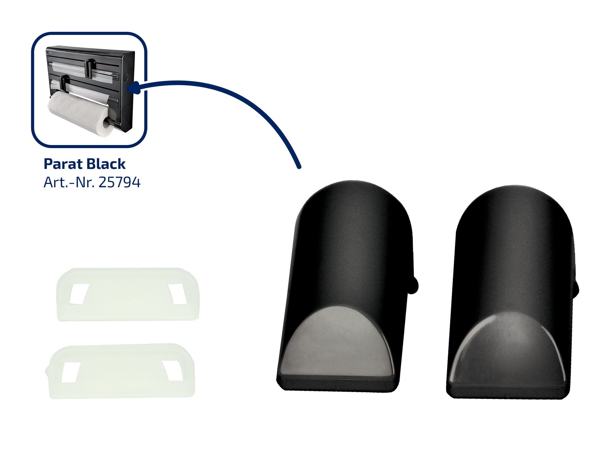 Zestaw suwaków tnących do uchwytu Parat Black