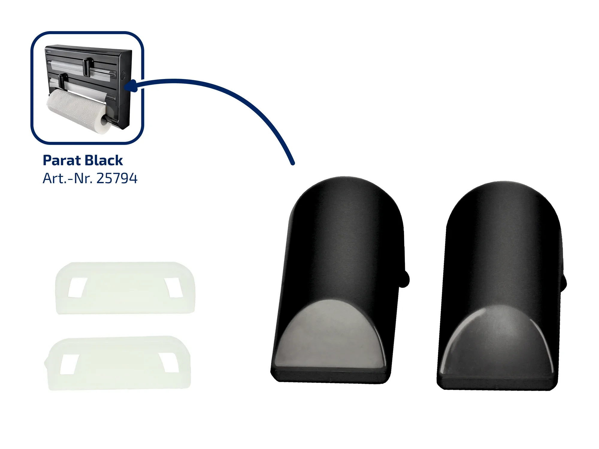 Zestaw suwaków tnących do uchwytu Parat Black