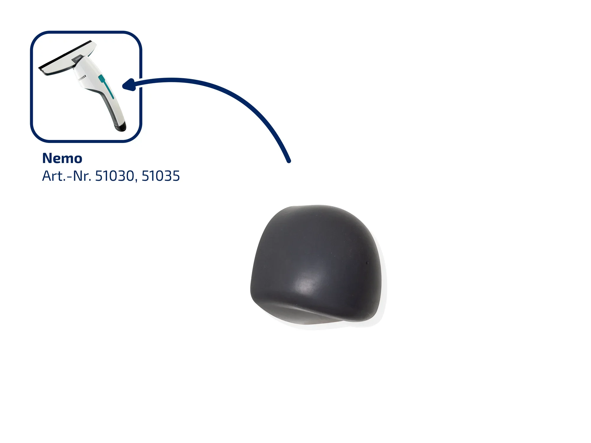 Tankdop raam- en badkamerzuiger Nemo