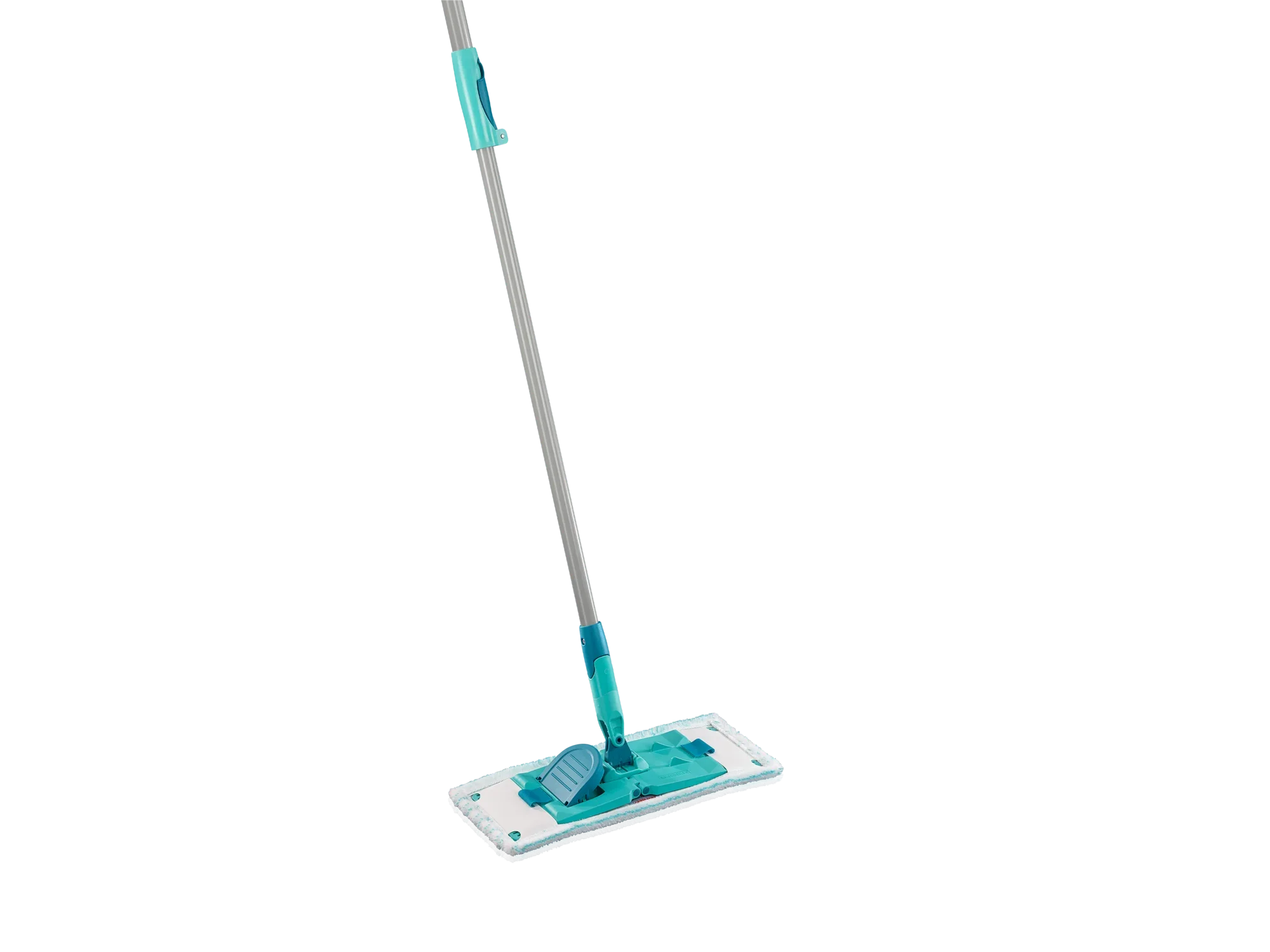 POWER CLEAN M micro duo Telescoop-vloermop: Een moderne vloermop met telescoopsteel en microvezelovertrek, ideaal voor het grondig reinigen van harde vloeren.