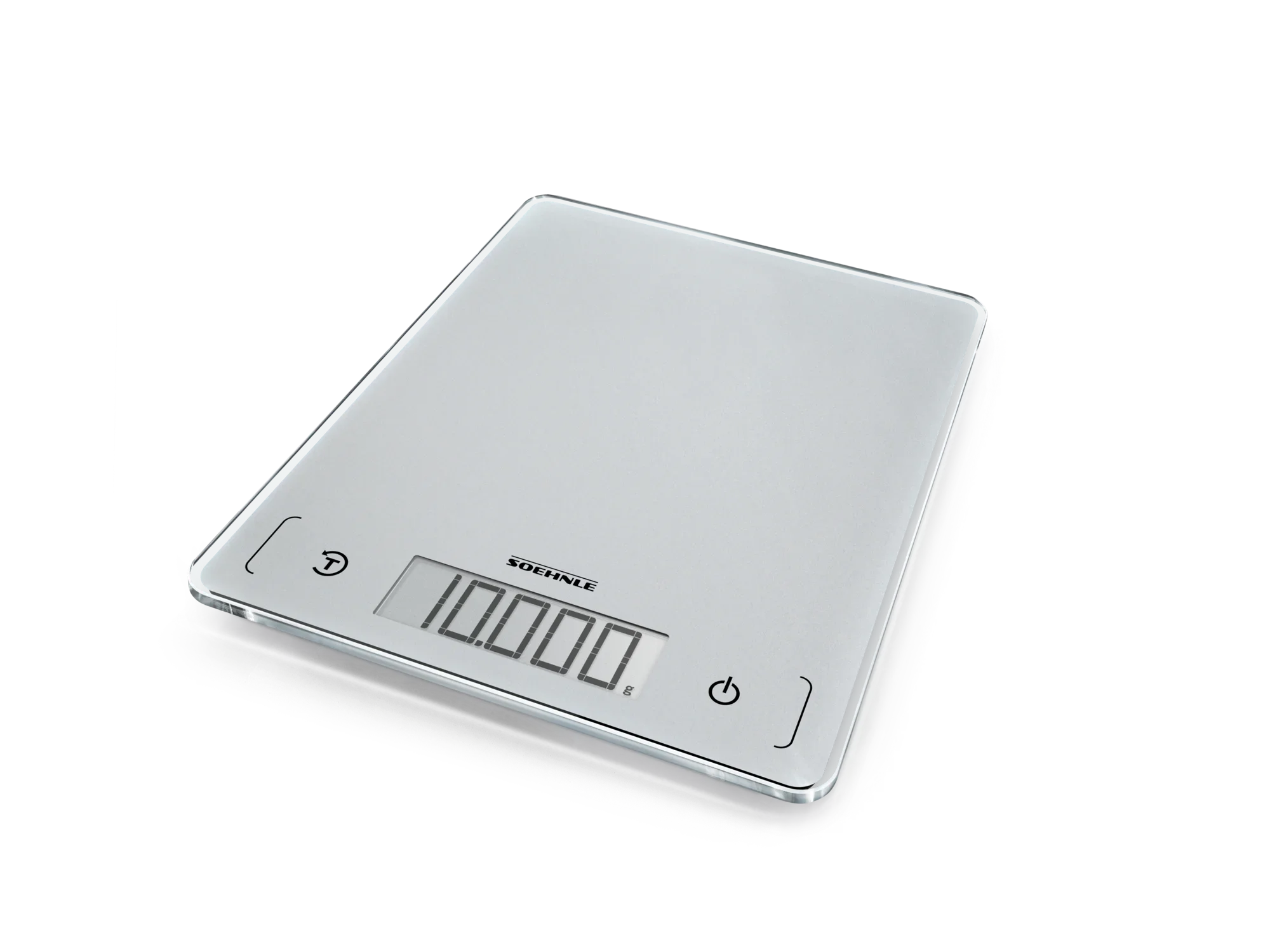 Cyfrowa waga kuchenna Page Comfort 300 Slim o eleganckim wyglądzie. Waga ma gładkie, srebrne wykończenie i czytelny wyświetlacz cyfrowy. Idealna do precyzyjnego ważenia w kuchni.