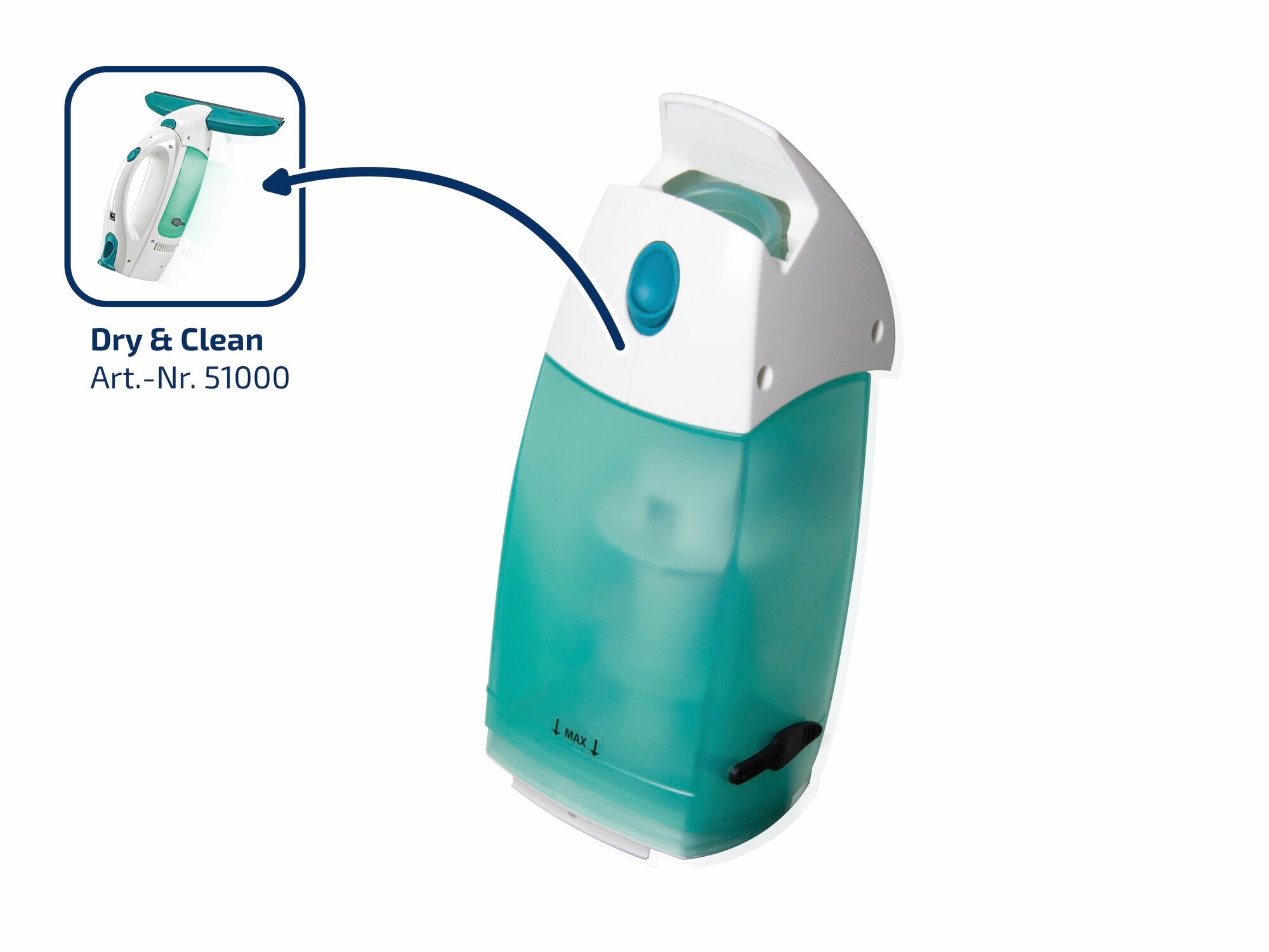 Tank inkl. Tankdeckel Fenstersauger Dry & Clean