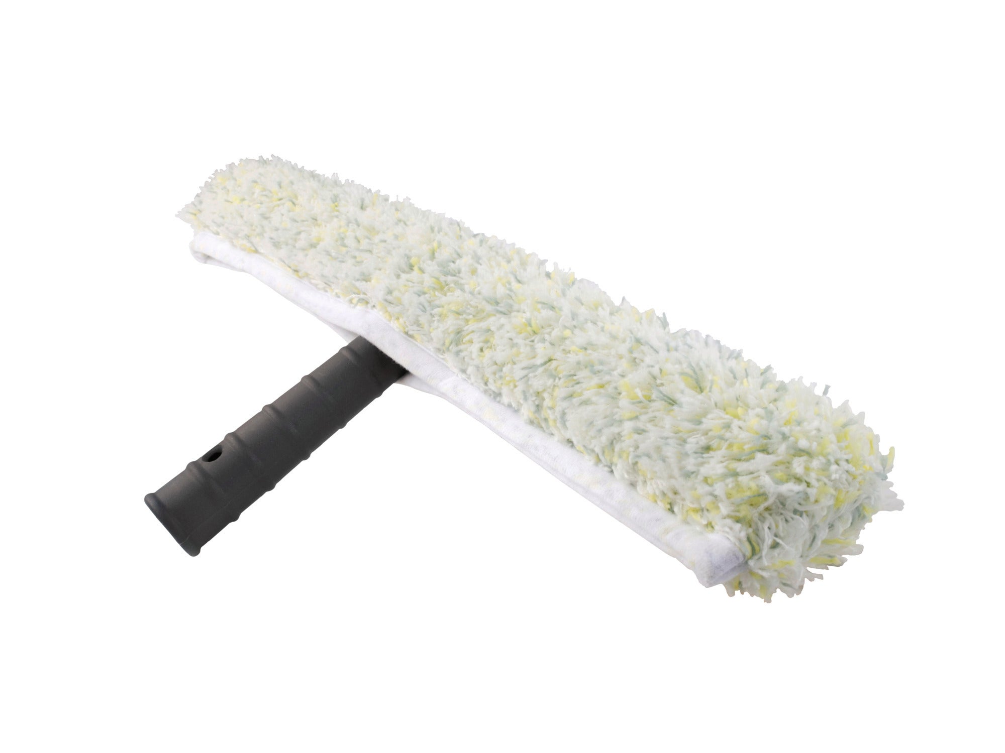 Ein professioneller Einwascher mit einer Breite von 45 cm. Der Griff ist ergonomisch gestaltet, um eine einfache Handhabung zu gewährleisten. Ideal für die gründliche Reinigung von Fenstern und glatten Oberflächen.