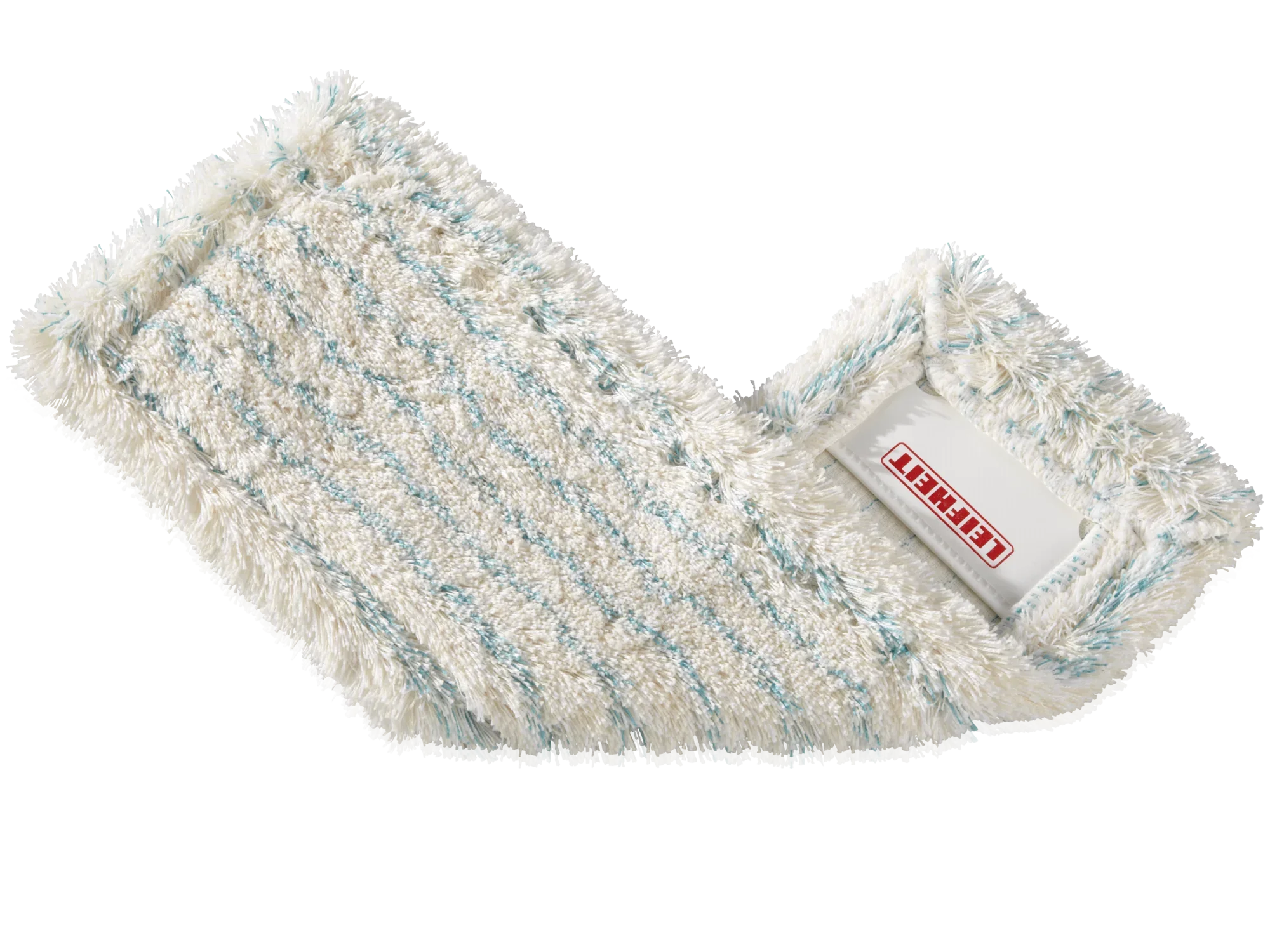 Wipe cover for the Profi XL, made of cotton, folded. The cover is designed in white with blue stripes and offers an effective cleaning solution for different types of floors.