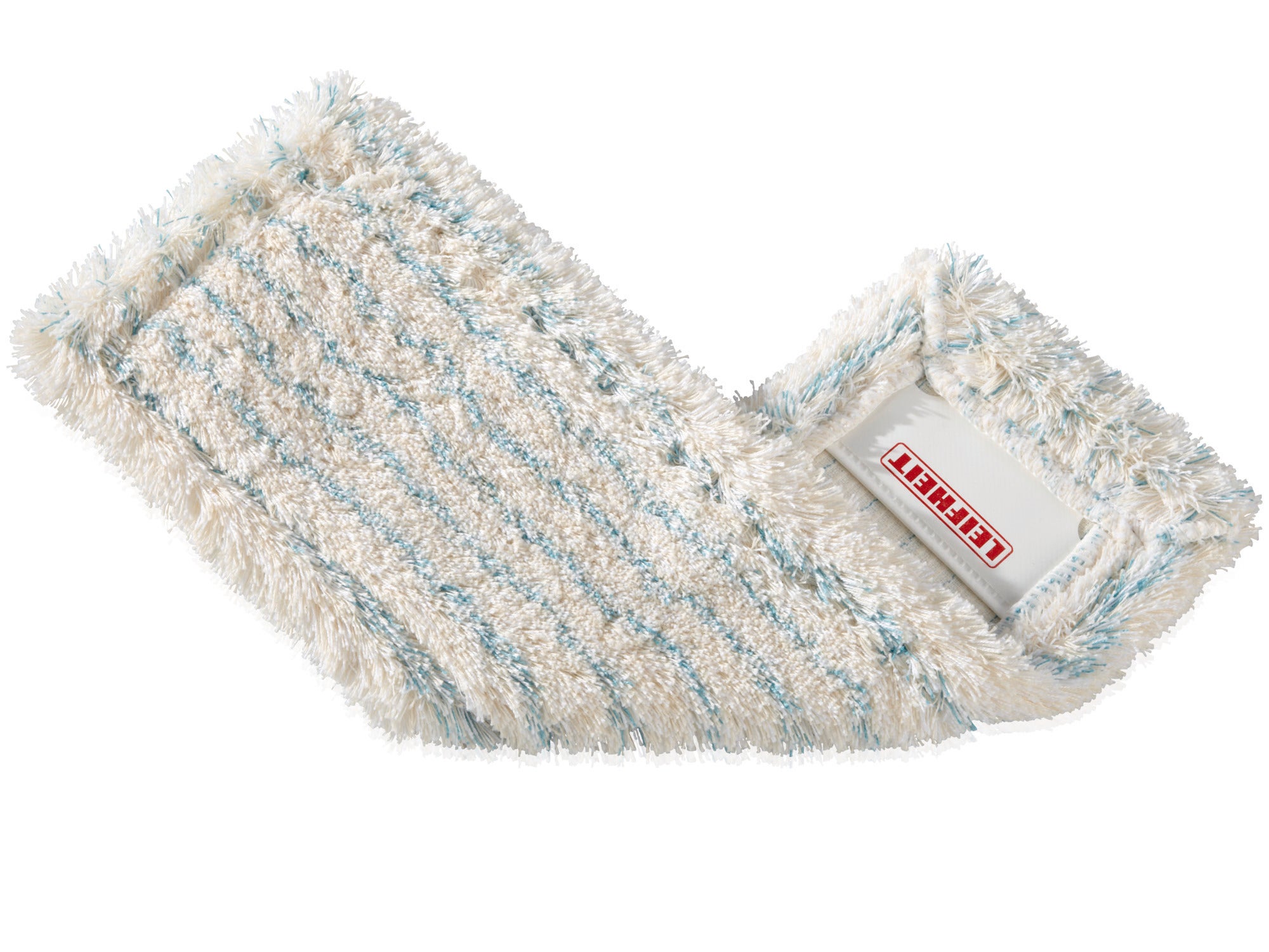 Panno per Profi XL, in cotone, piegato. Il panno è bianco con strisce blu e offre una soluzione di pulizia efficace per diversi tipi di pavimenti.