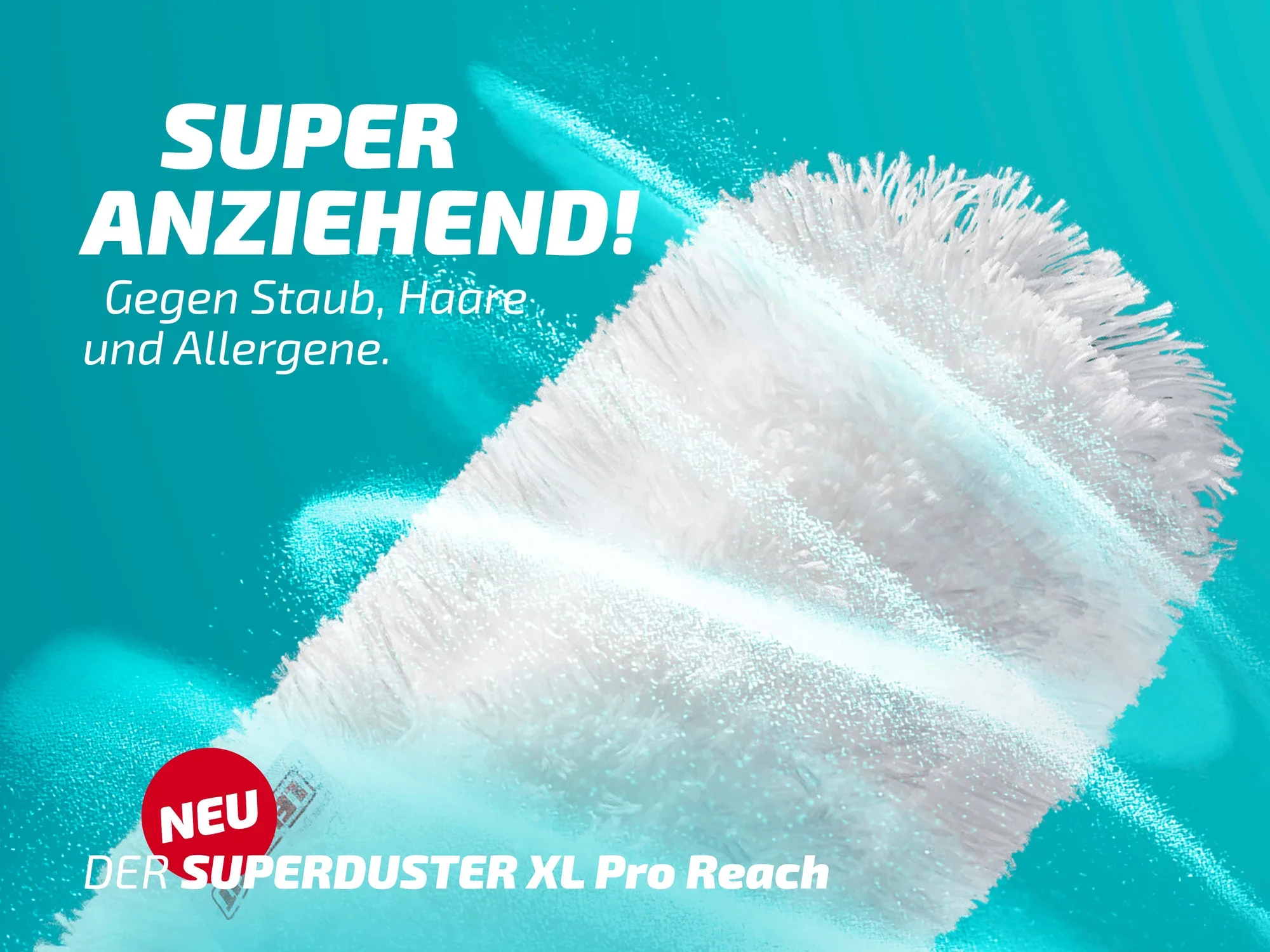 Der Leifheit Superduster XL Pro Reach ist ein innovativer Staubwedel, der effektiv Staub, Haare und Allergene entfernt. Ideal für schwer erreichbare Stellen, bietet er eine gründliche Reinigung.