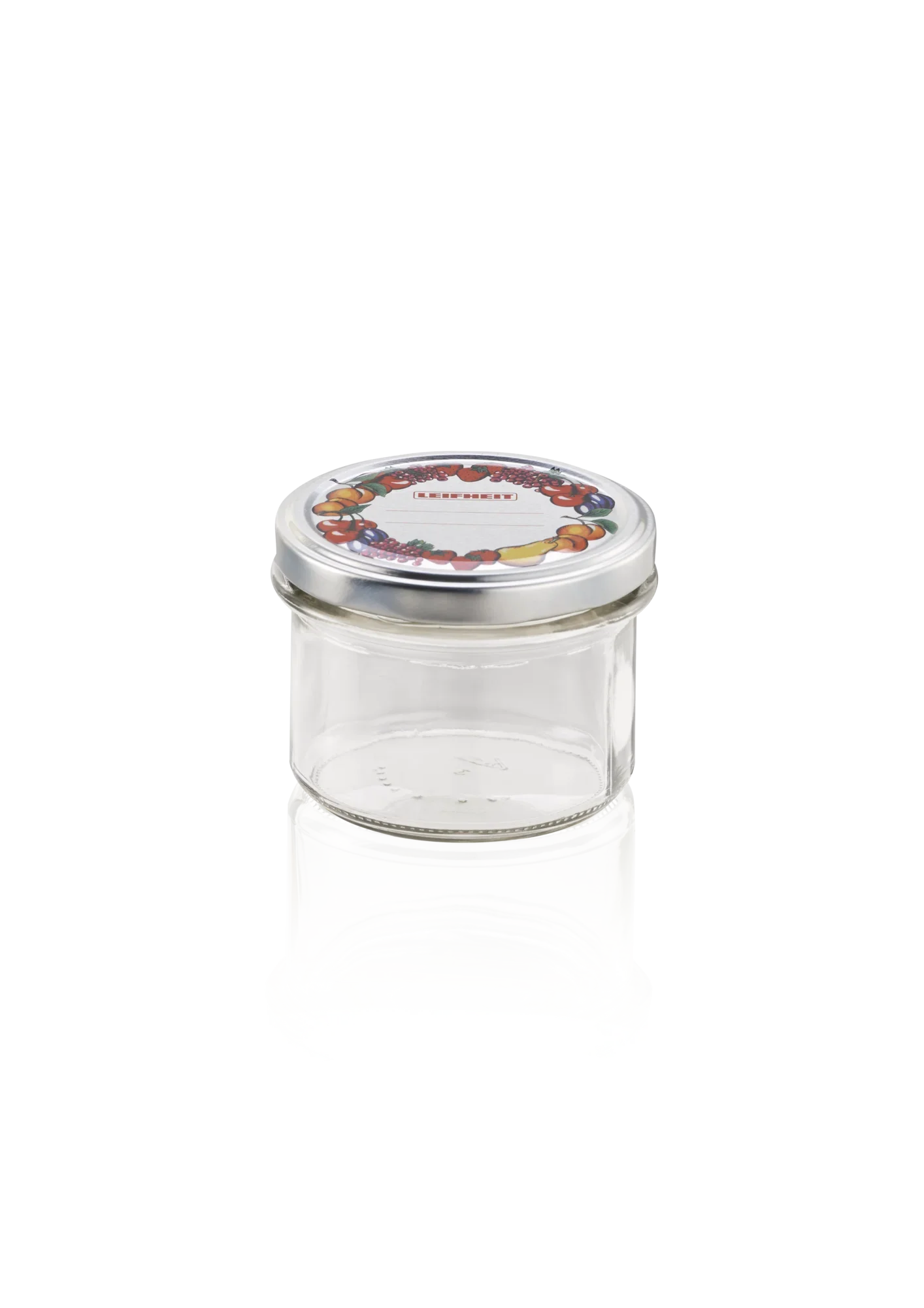 Przezroczysty słoik typu tumblers o pojemności 235 ml. Pokrywka ozdobiona jest kolorowym wzorem. Idealny do przechowywania dżemów lub przypraw.