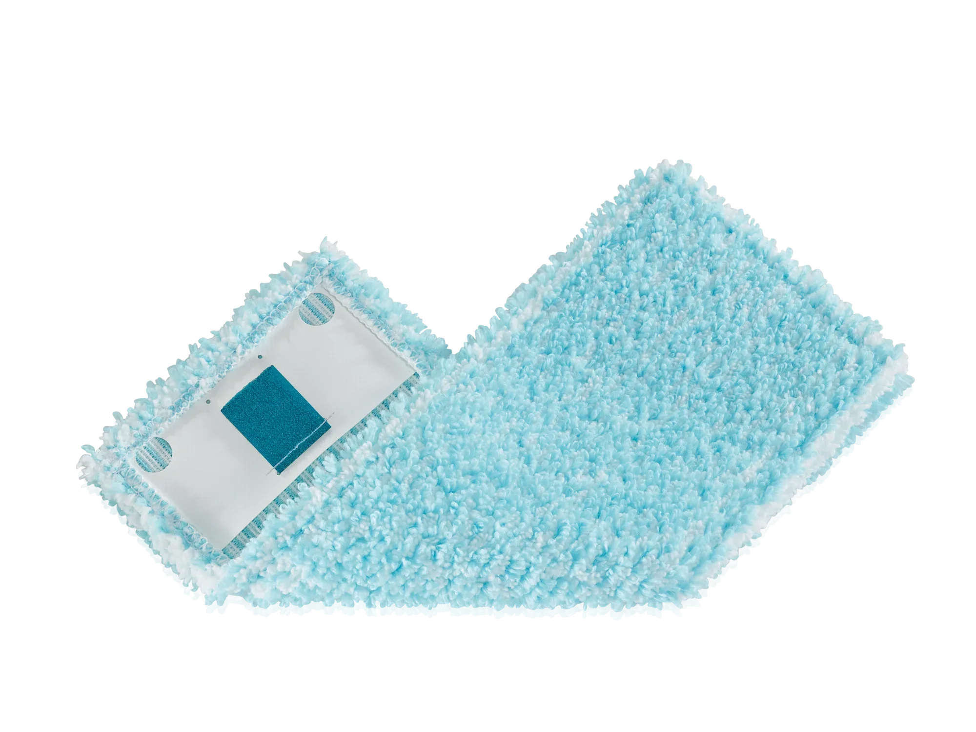 CLEAN TWIST M super soft replacement cover in light blue. The cover is fluffy and ideal for sensitive floors. Perfect for thorough and gentle cleaning.