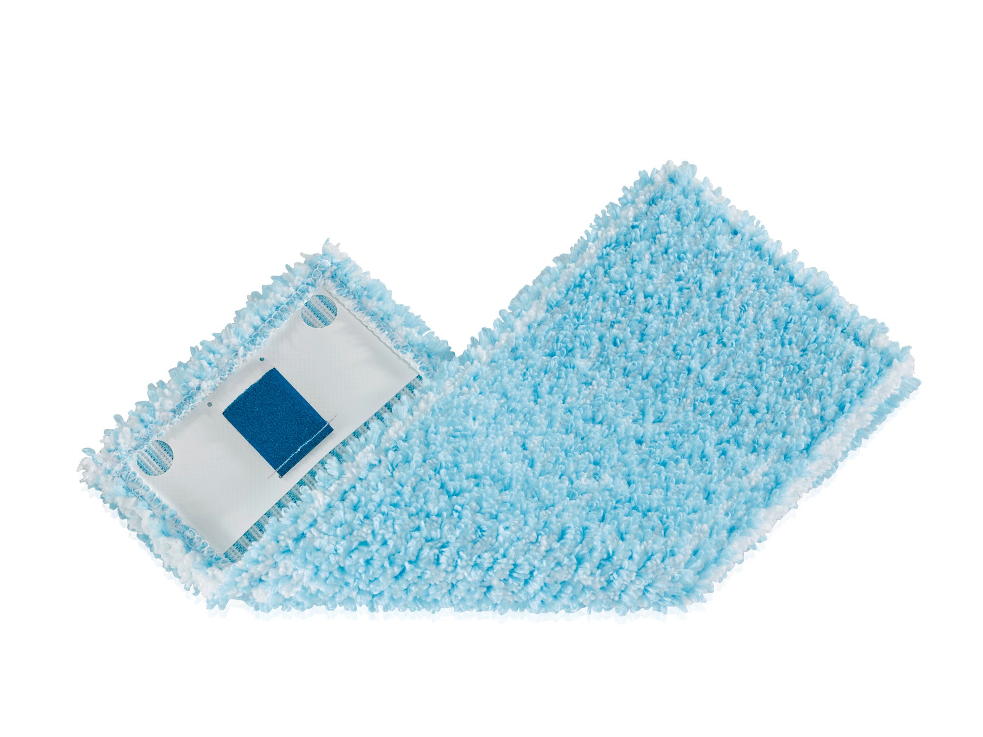 Ersatzbezug CLEAN TWIST M super soft in hellblau. Der Bezug ist flauschig und eignet sich ideal für empfindliche Böden. Perfekt für eine gründliche und schonende Reinigung.