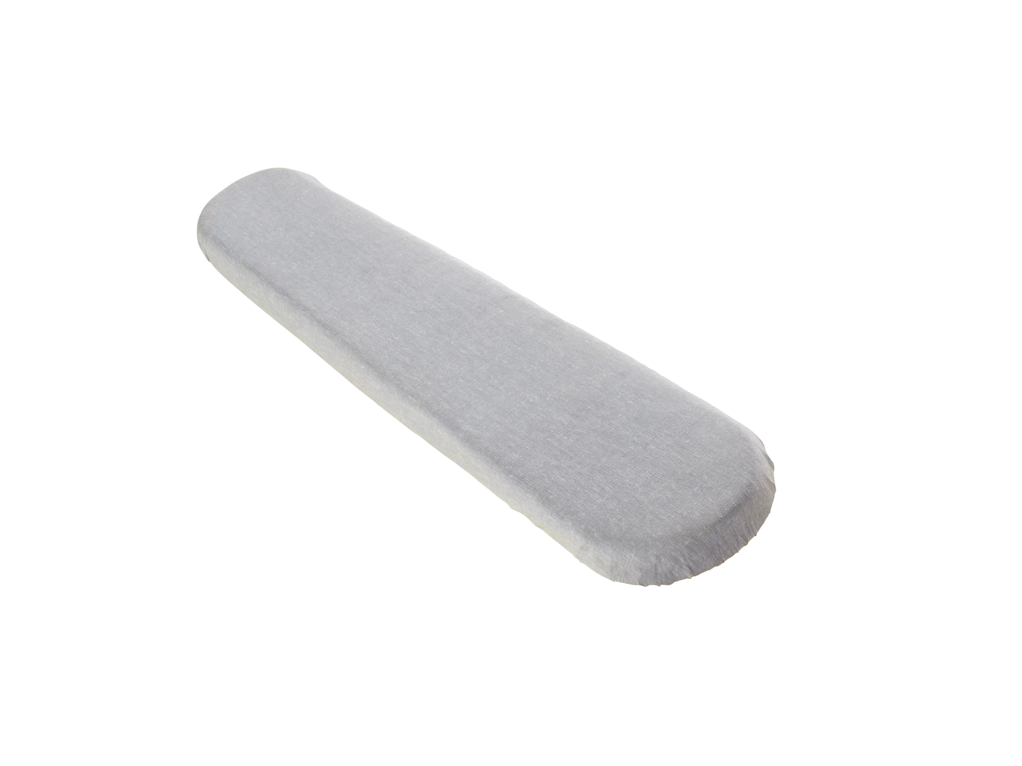Vervangende hoes voor mouwplank in rechthoekige vorm, ideaal voor het strijken van hemdsmouwen. De hoes is gemaakt van zachte, grijze stof en heeft een glad oppervlak.