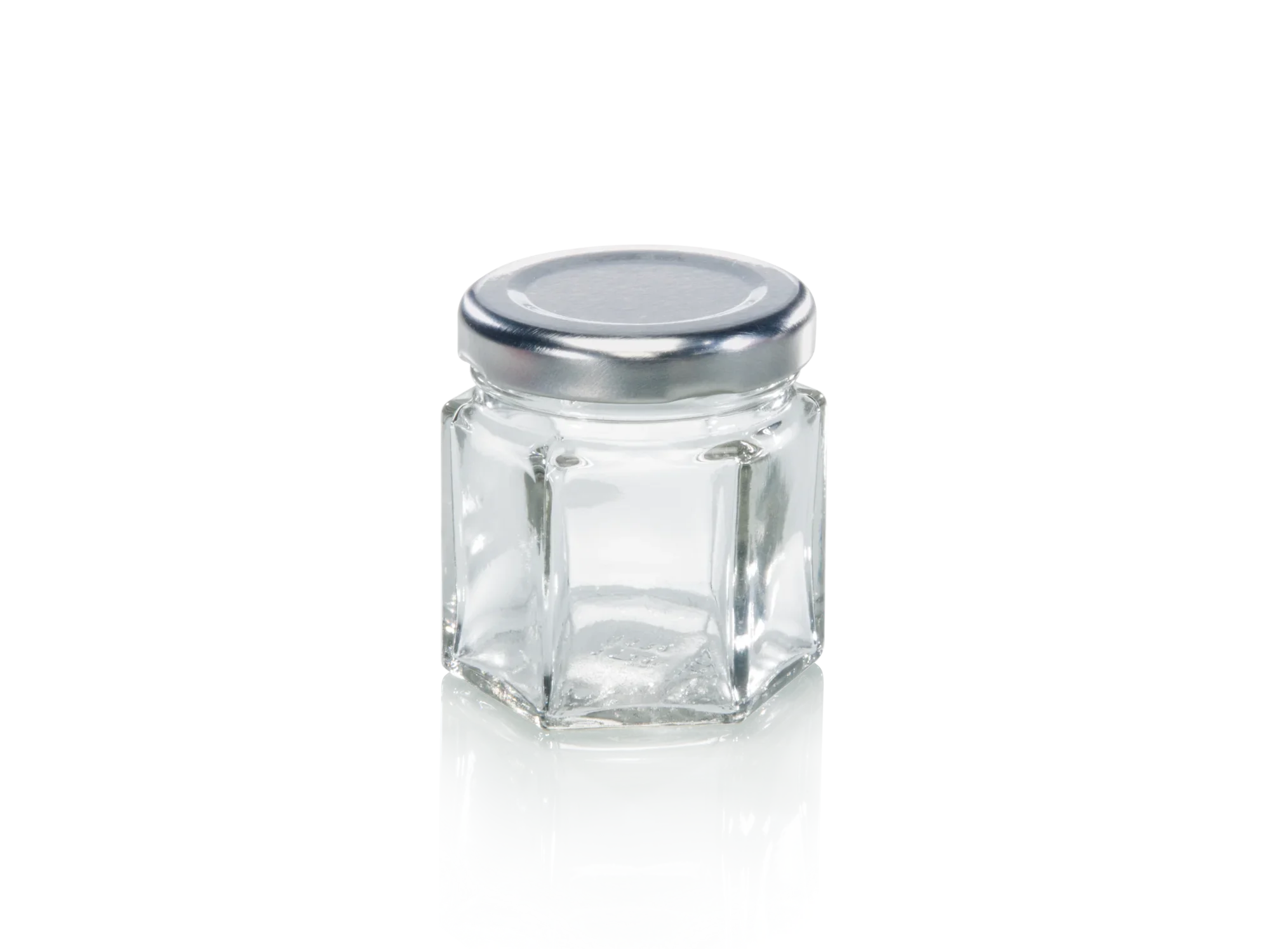 Bocal de stérilisation à six facettes 47 ml