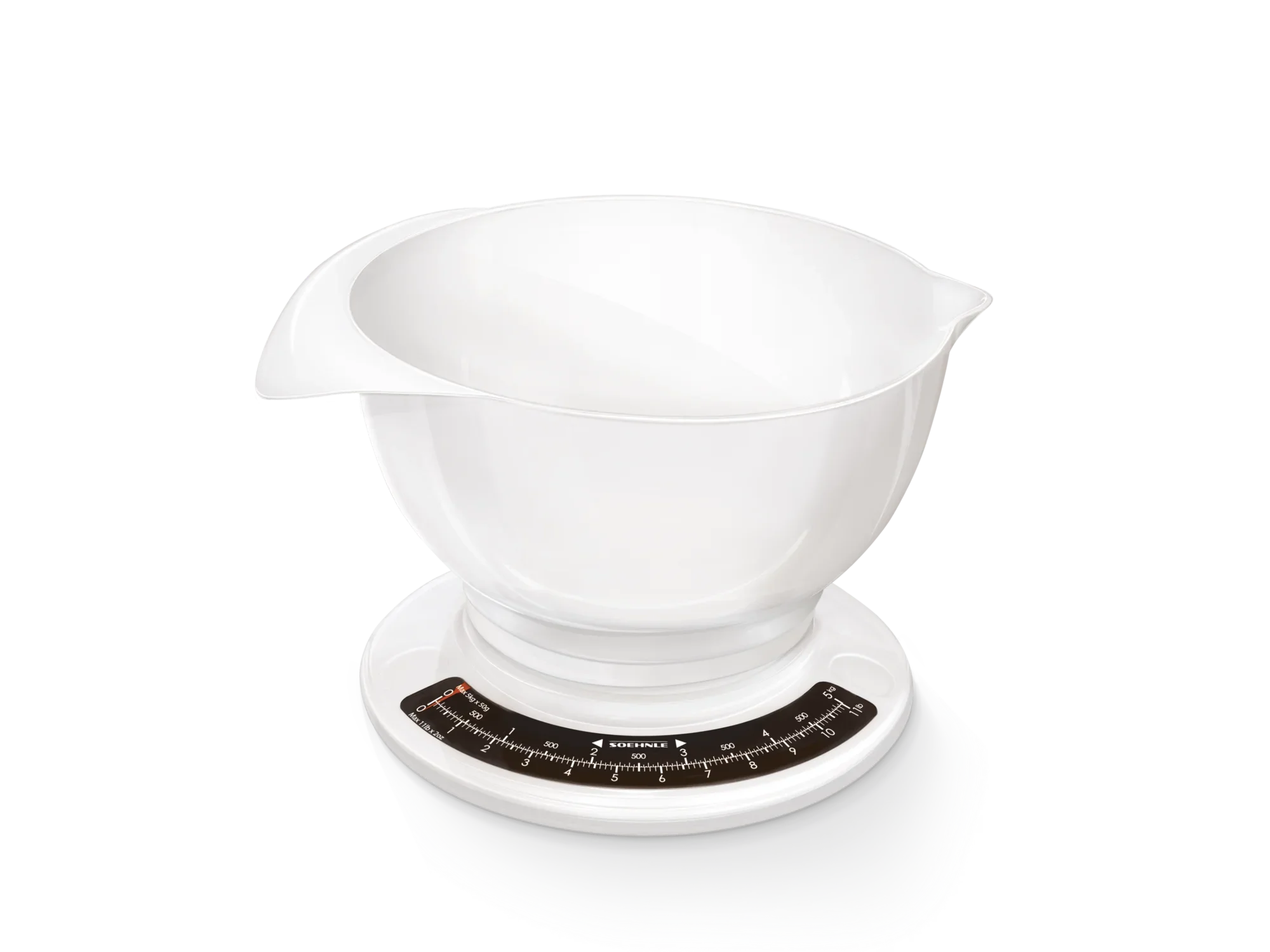 Analogowa waga kuchenna Culina Pro w kolorze białym. Waga posiada dużą, zdejmowaną miskę i czytelną skalę. Idealna do precyzyjnego ważenia składników.