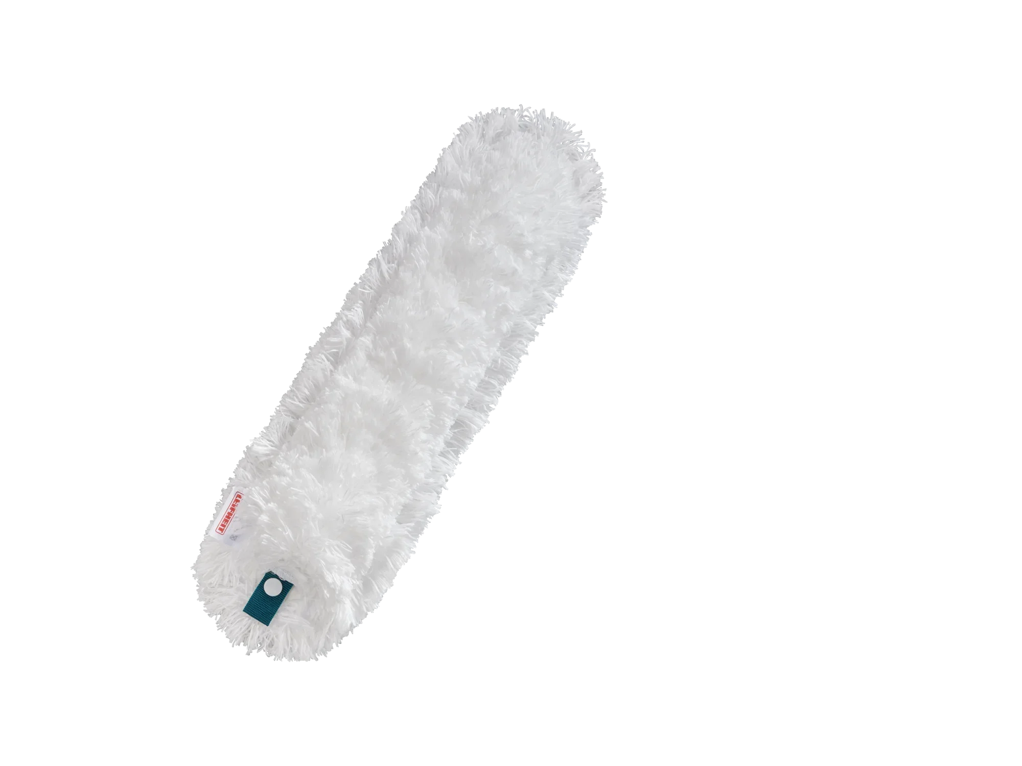 SUPERDUSTER XL plumeauhoes: Een witte, rechthoekige plumeauhoes met een pluizig oppervlak, ideaal voor het effectief verwijderen van stof van grote oppervlakken. Perfect voor gebruik in huishoudens en kantoren.