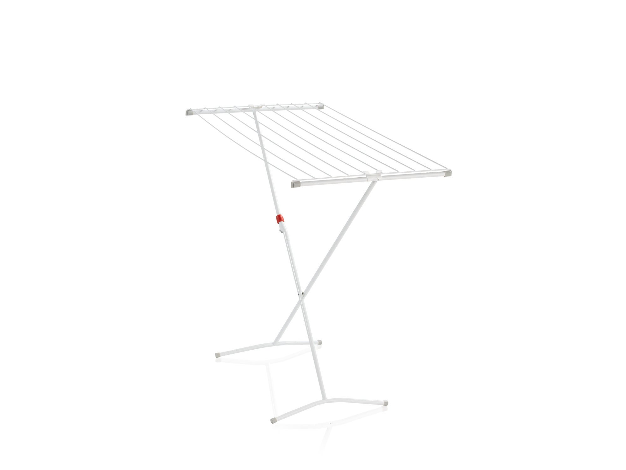 Séchoir sur pied Classic 100 Easy : un séchoir à linge blanc et autonome avec plusieurs cordes pour sécher les vêtements. Idéal pour une utilisation à l'intérieur et à l'extérieur.