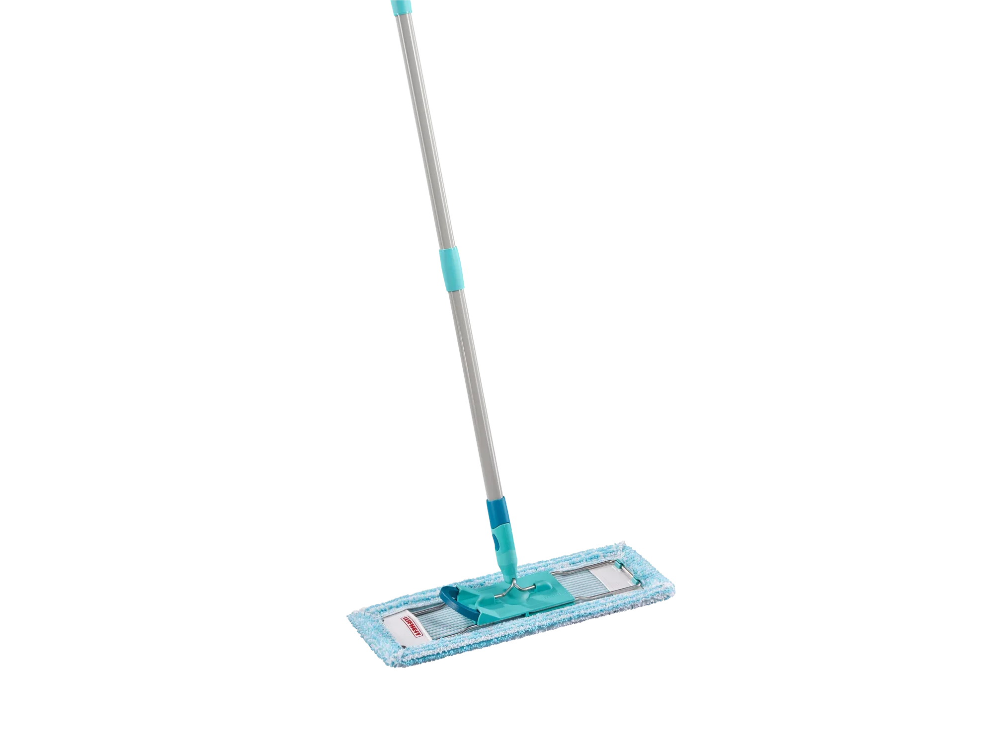 Profi XL superzachte dweilmop met blauwe microvezelovertrek en lange steel. Ideaal voor het grondig reinigen van grote vloeroppervlakken. Ergonomisch ontwerp voor comfortabel gebruik.