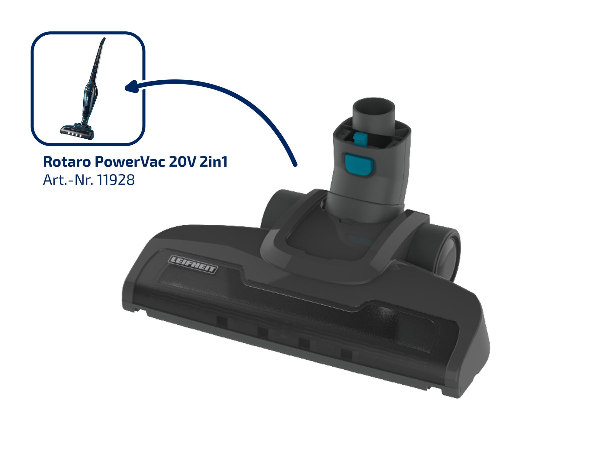 Leifheit Limpieza - Aspiradora Sin Cable Rotaro PowerVac 2v1 11927 - Foto 2