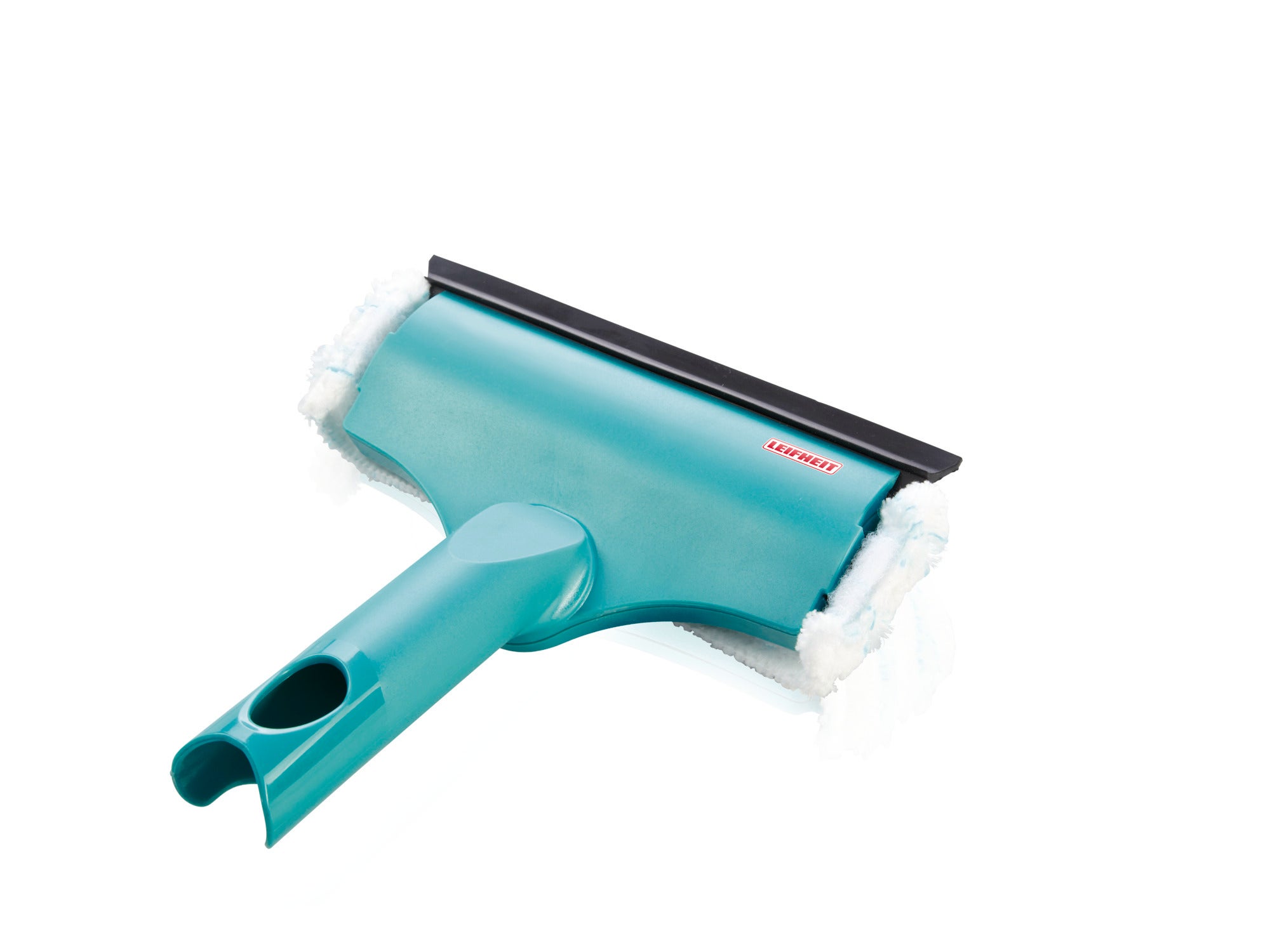 Fensterwischer Window & Frame Cleaner S micro duo in Türkis mit ergonomischem Griff und Gummilippe. Ideal zum Reinigen von Fenstern und Rahmen.