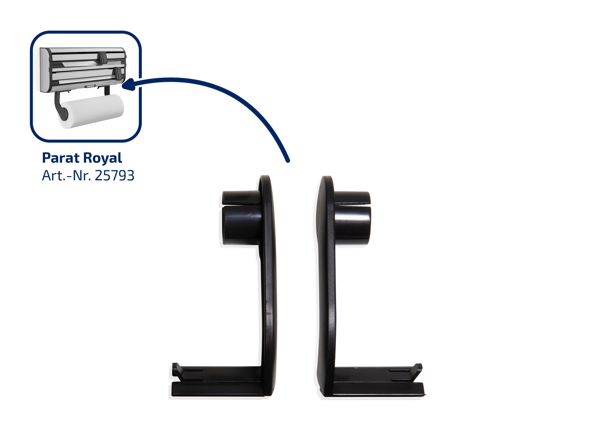 Tuchhalterset Wandrollenhalter Parat Royal II