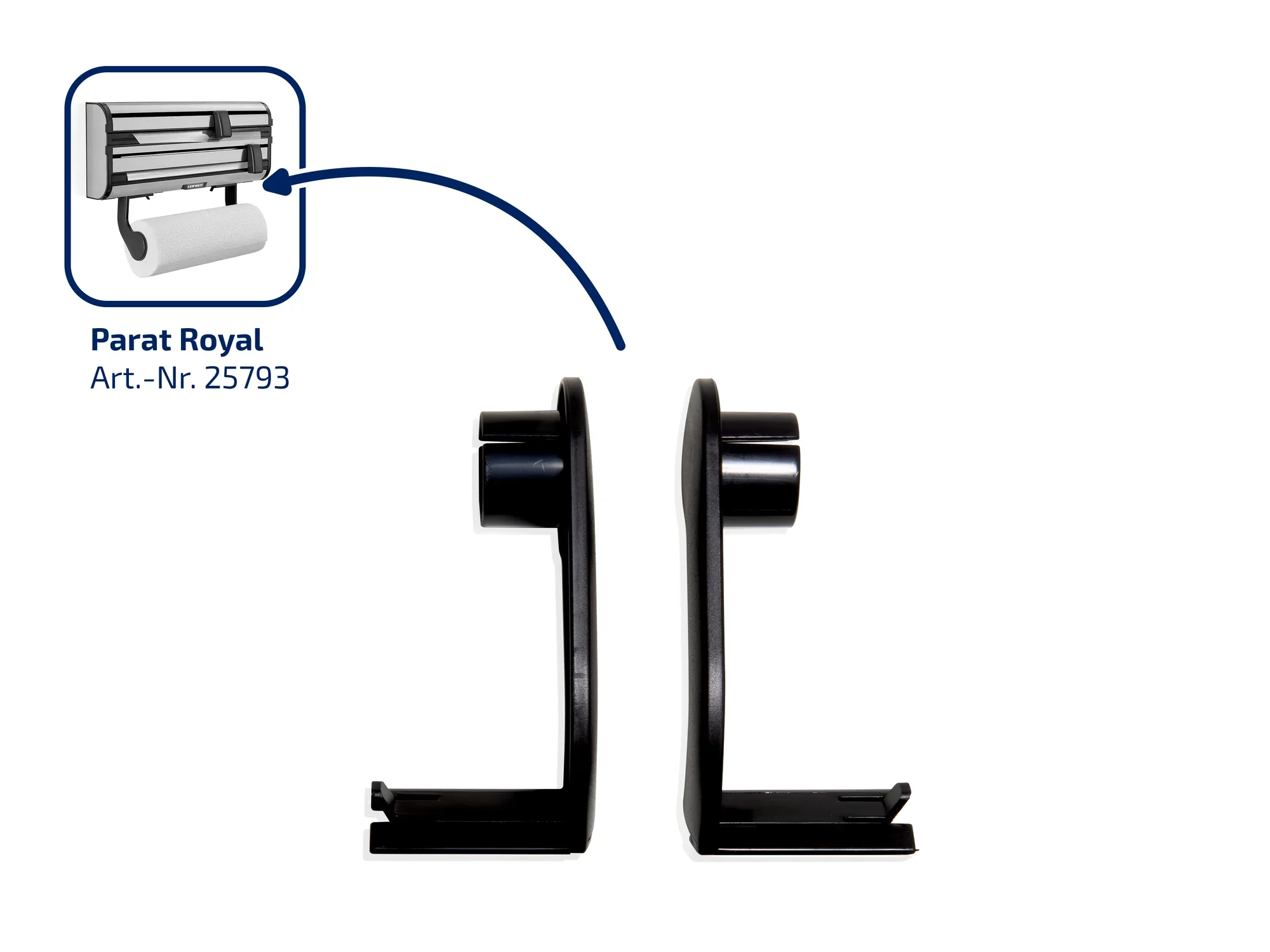 Tuchhalterset Wandrollenhalter Parat Royal II