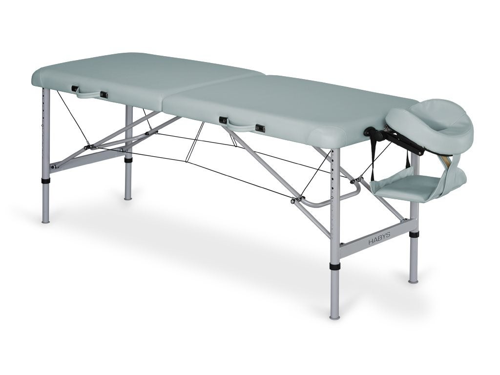 HABYS-AERO-Massageliege-grau Alu Massageliege klappbar AERO | SPORTLIEGE - ultraleicht & stabil