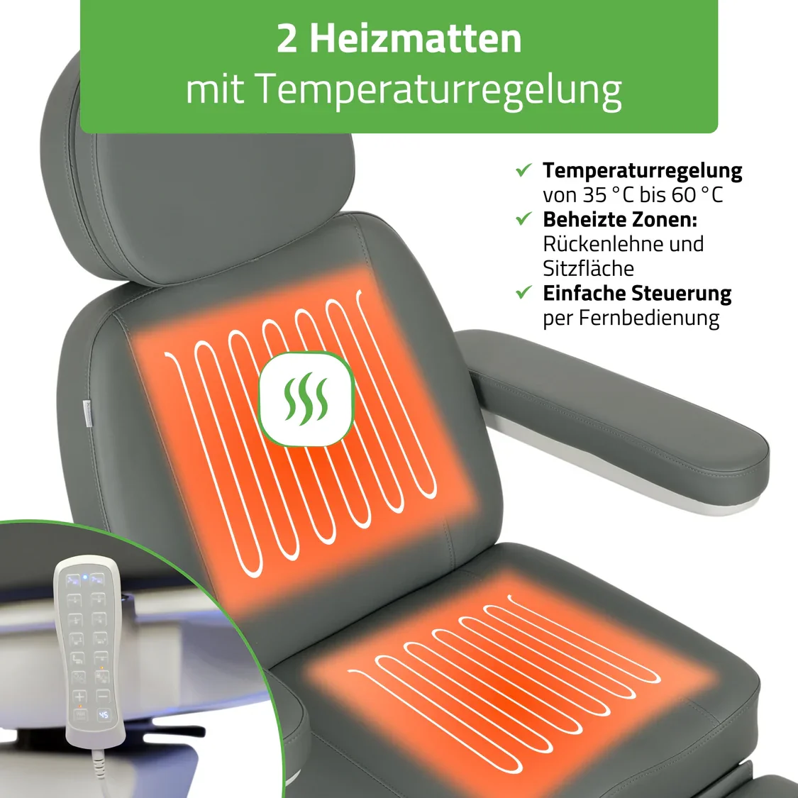 Kosmetikstuhl elektrisch Luxoria PRO5 - Multi - elektrische Kosmetikliege