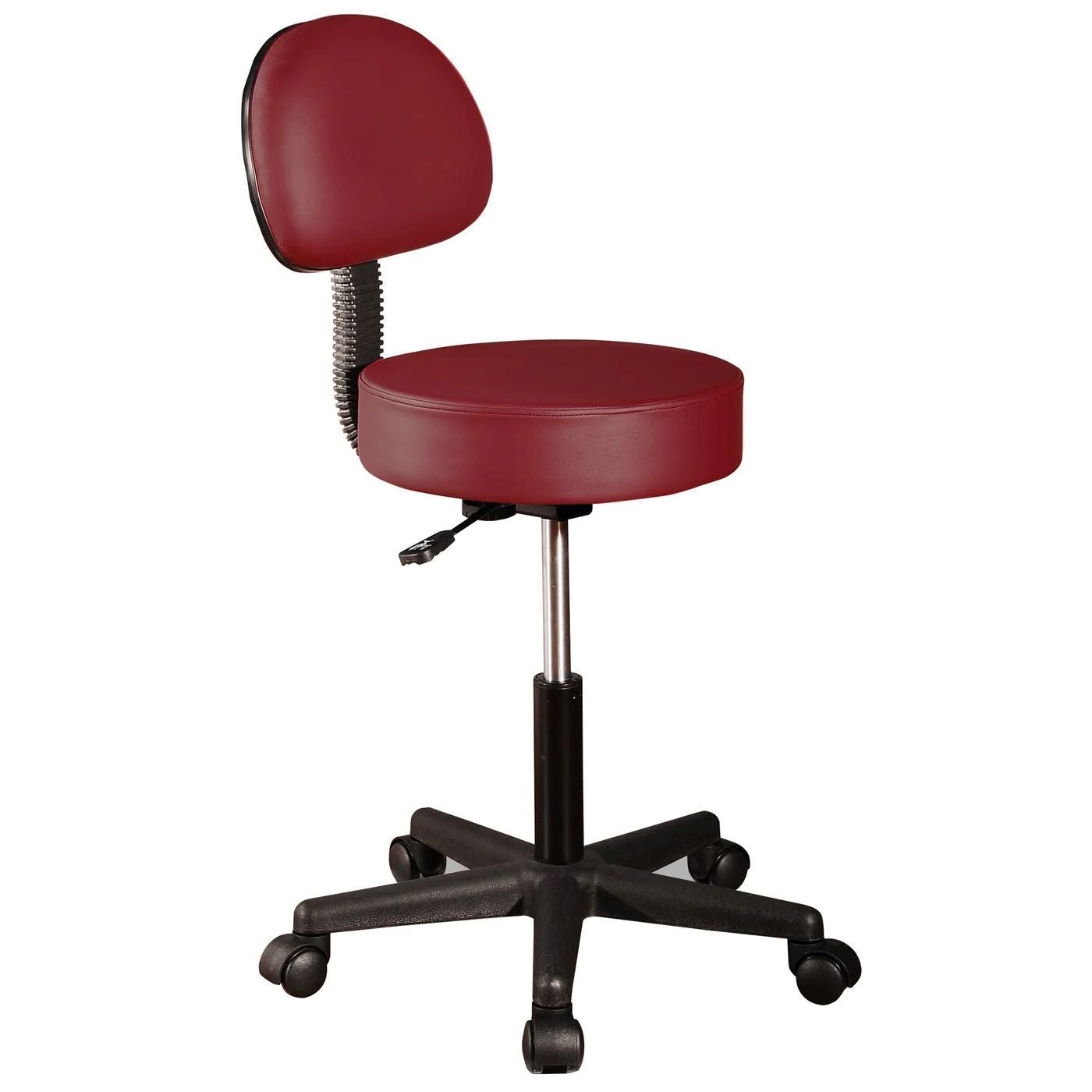 Ergonomic Rolling Stool with Backrest