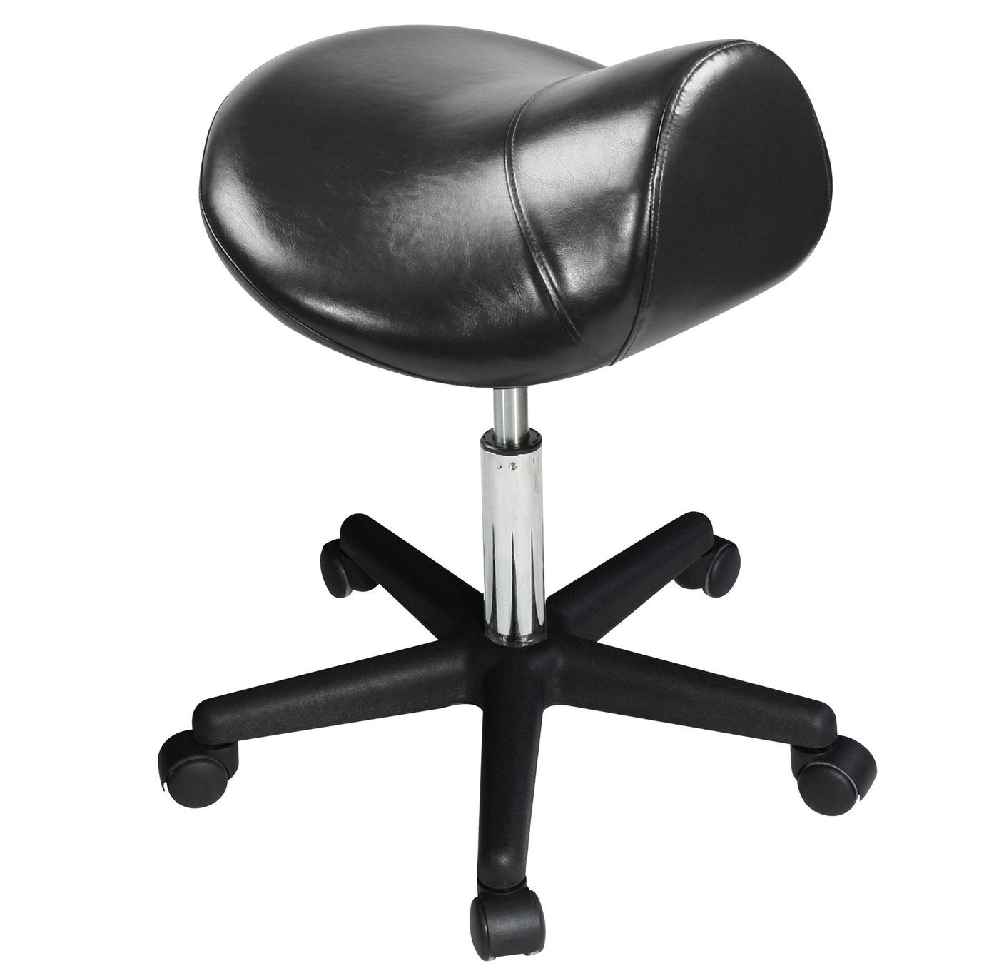 Drehbarer-Sattelhocker-Rollhocker_01 Rollhocker mit Sattelsitz | by Master Massage