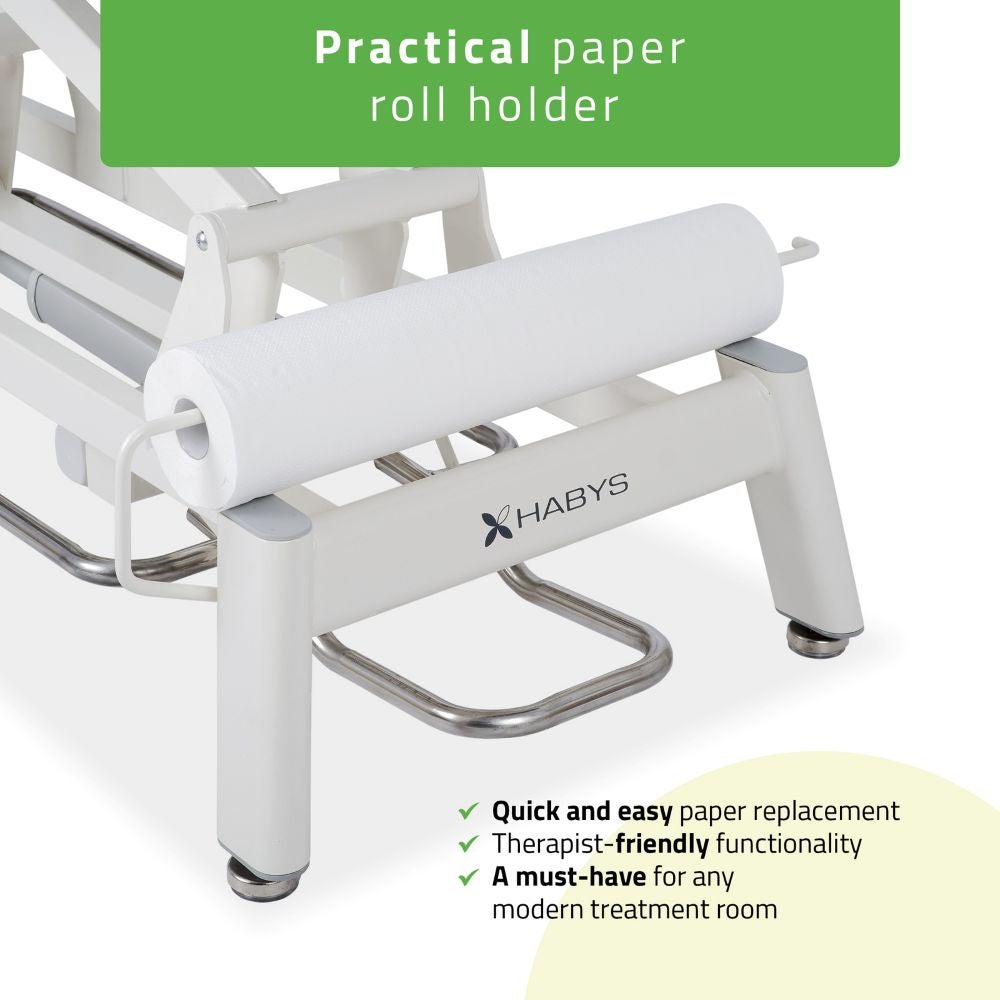 Praktischer Papierrollenhalter für die Proxima V4 ERGO - im Preis enthalten