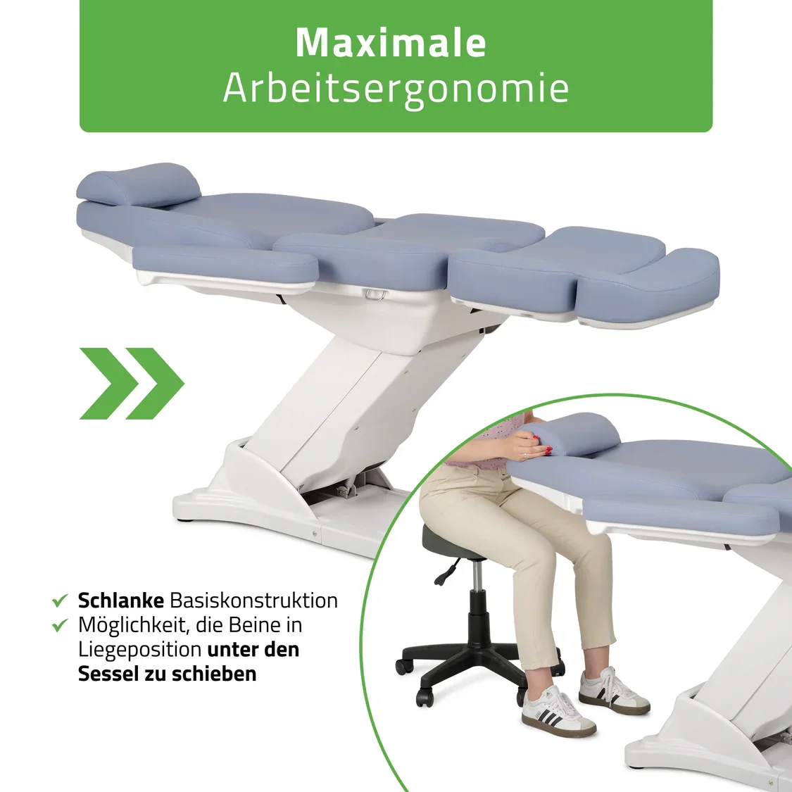 Eleganter Kosmetikstuhl elektrisch ELARA PRO 4