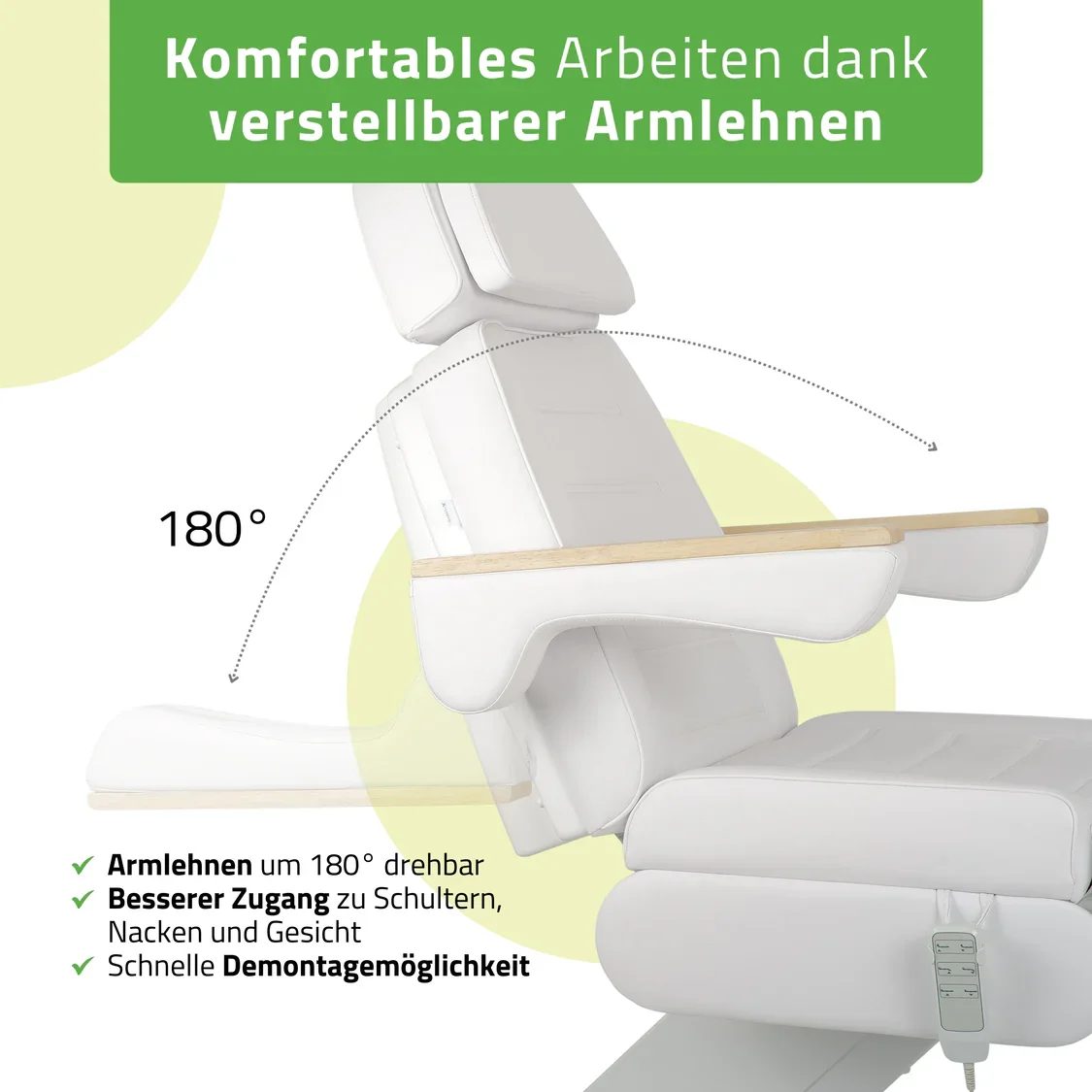 Universeller Kosmetikstuhl elektrisch LEO PRO 4 Multi - Tattoo Stuhl elektrisch