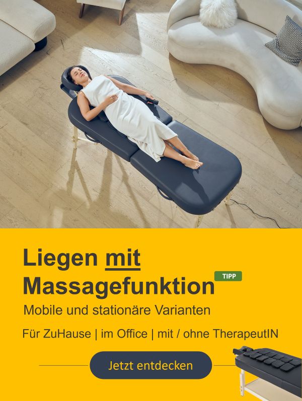 Hochwertige Massageliege in professioneller Behandlungsumgebung