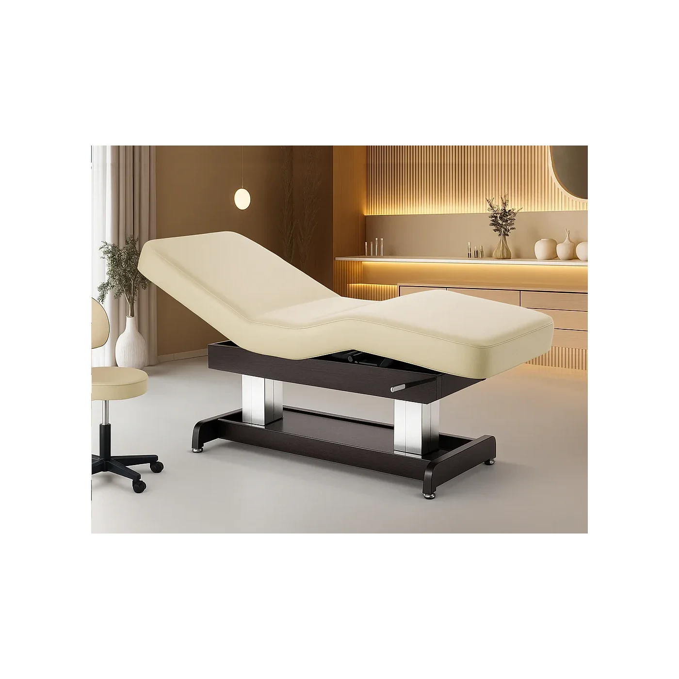 Master Massage Union Electric Spa Bed | Dual-Tower Salon & Beauty Treatment Couch