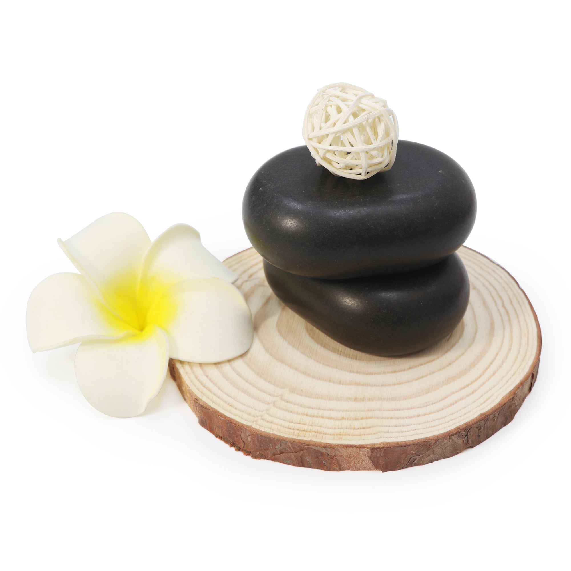 8 Oval Basalt Stones | Size: L | Hot Stone Therapy