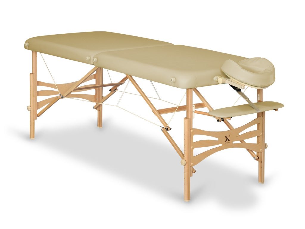 Massagetisch-klappbar-HABYS-Panda-beige Massageliege klappbar PANDA Pro Individual Serie