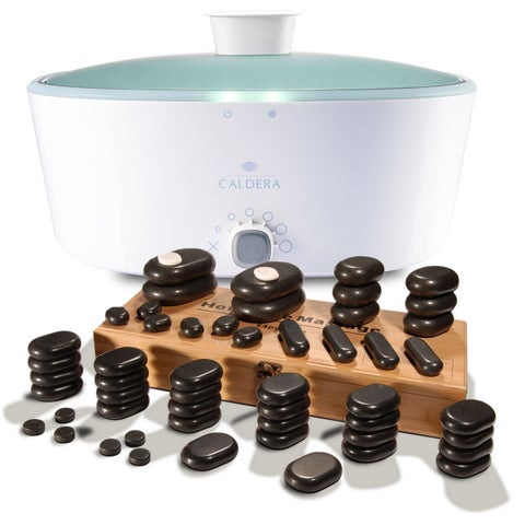 Hot Stone Set mit Wärmegerät und Basaltsteinen