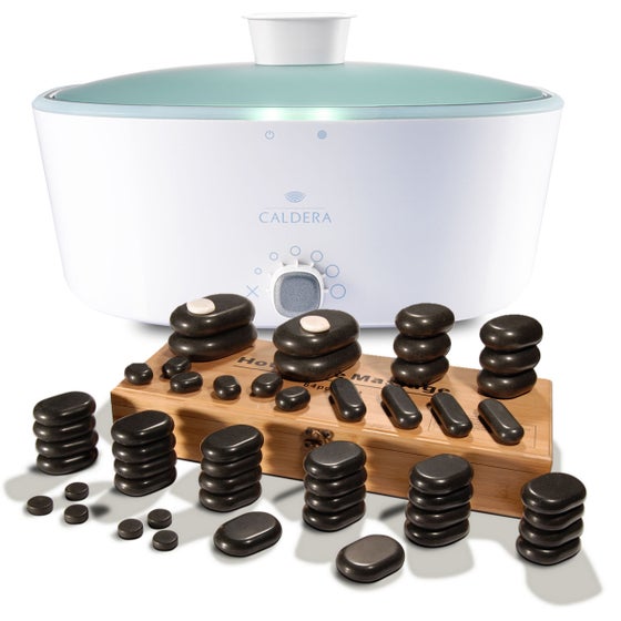 Hot Stone Set mit Wärmegerät und Basaltsteinen