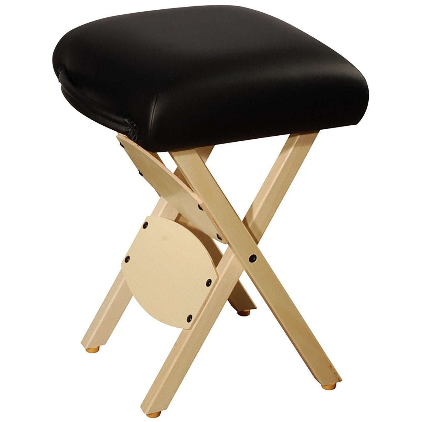 Klapphocker-Holz-Master-massage-schwarz Klapphocker faltbar aus Buchenholz - sehr leicht
