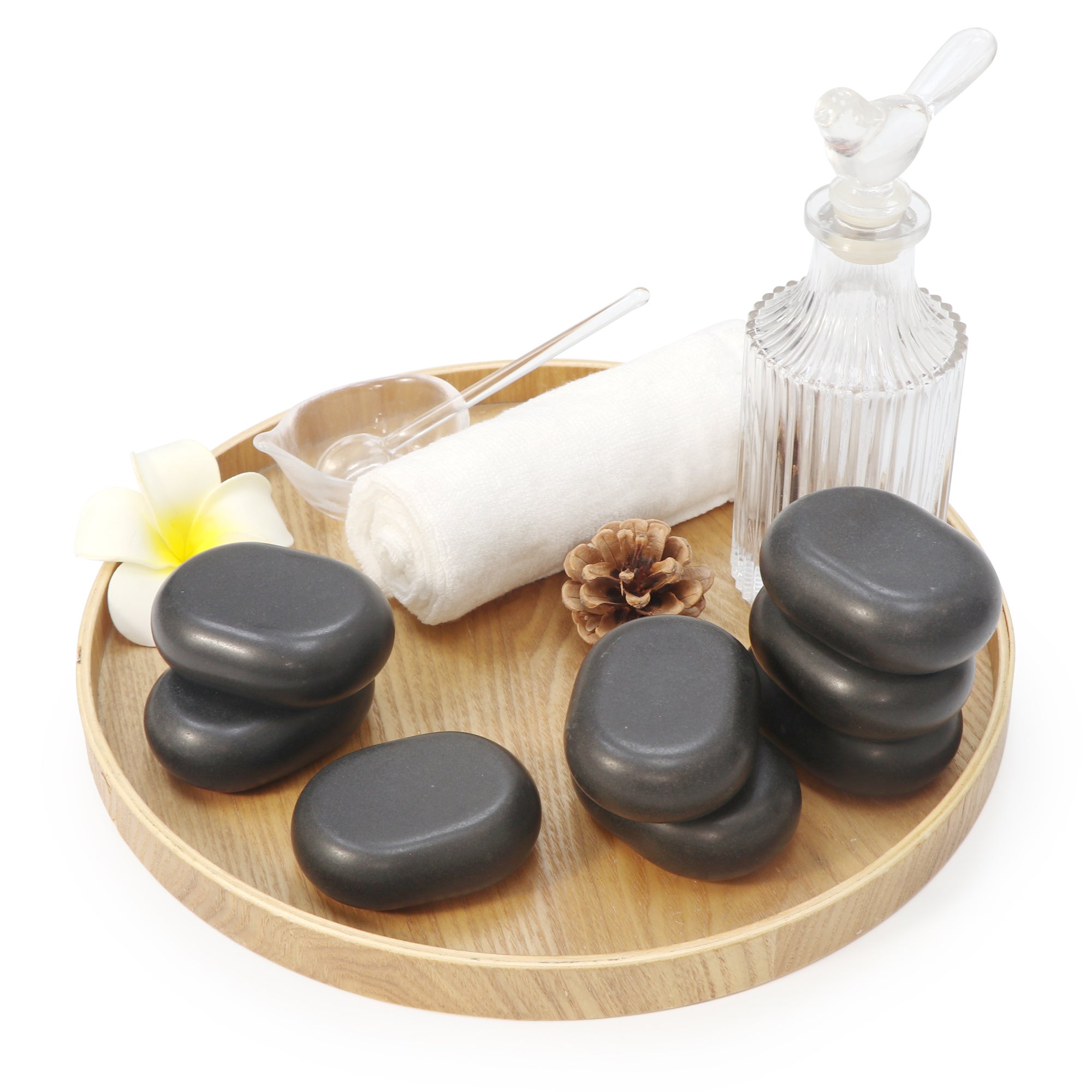 8 Oval Basalt Stones | Size: L | Hot Stone Therapy