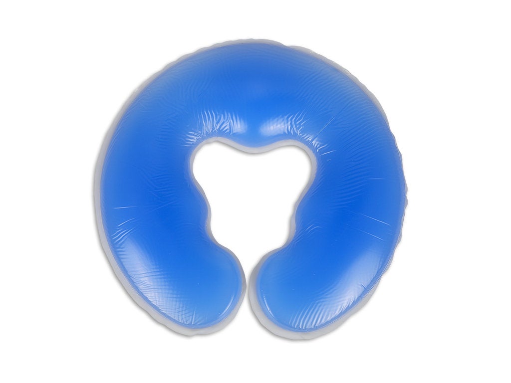 Gelkissen-Kopfst-tze-blaue-offen-4 U-förmiges Gelkissen für die Kopfstütze