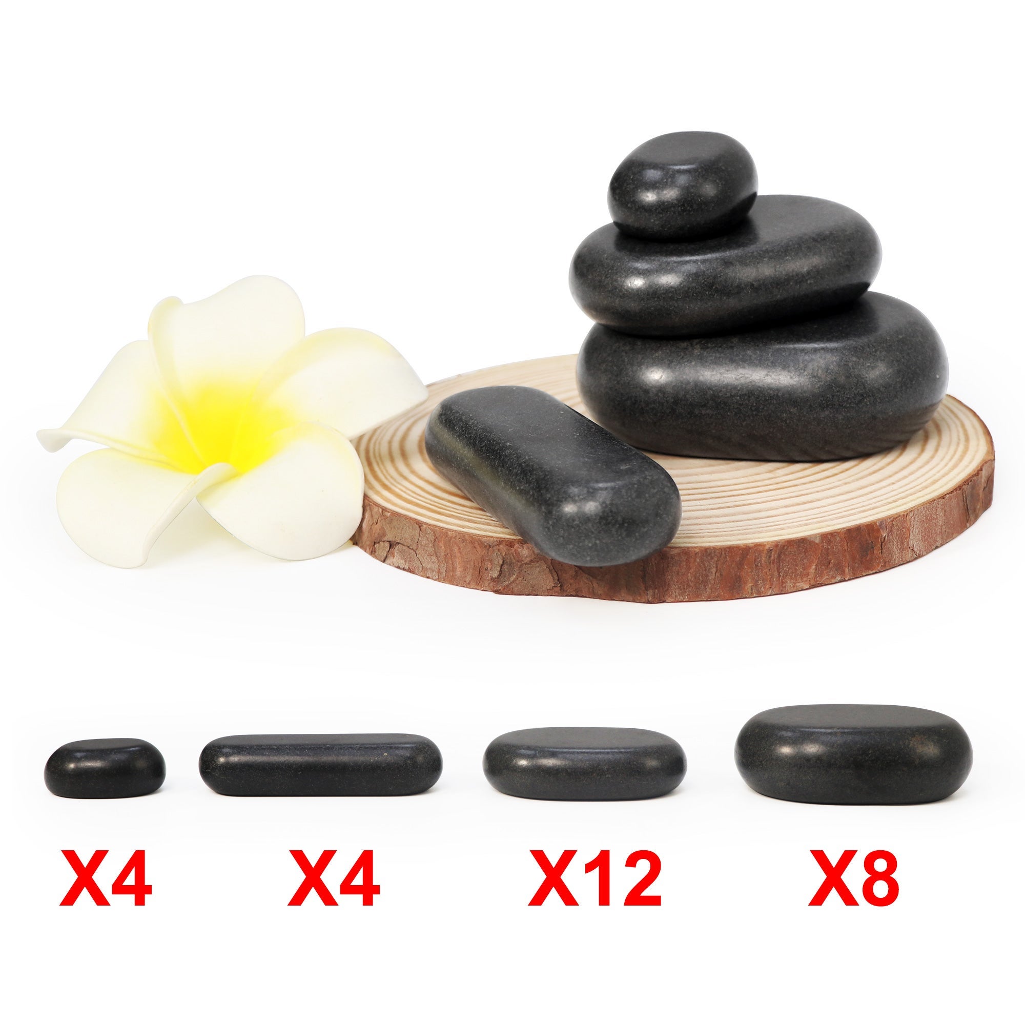 Hot StonesSet - 28 massage stones