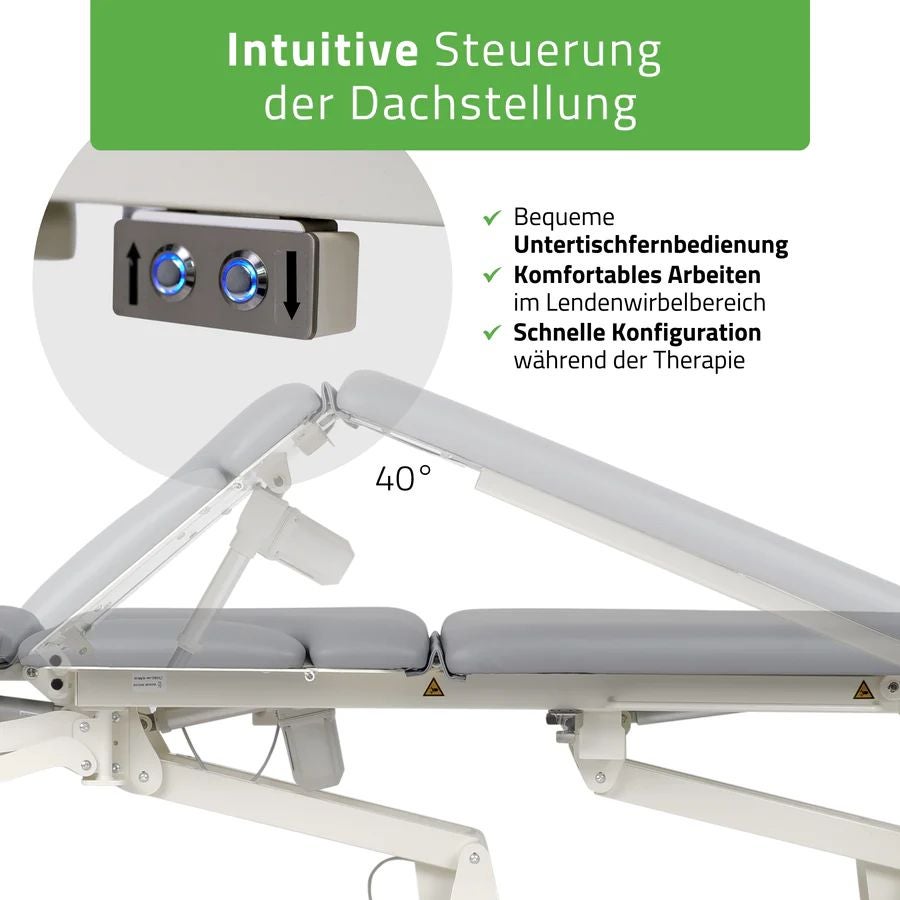 Elektrische Therapieliege PROXIMA PRO 7 mit Dachstellung