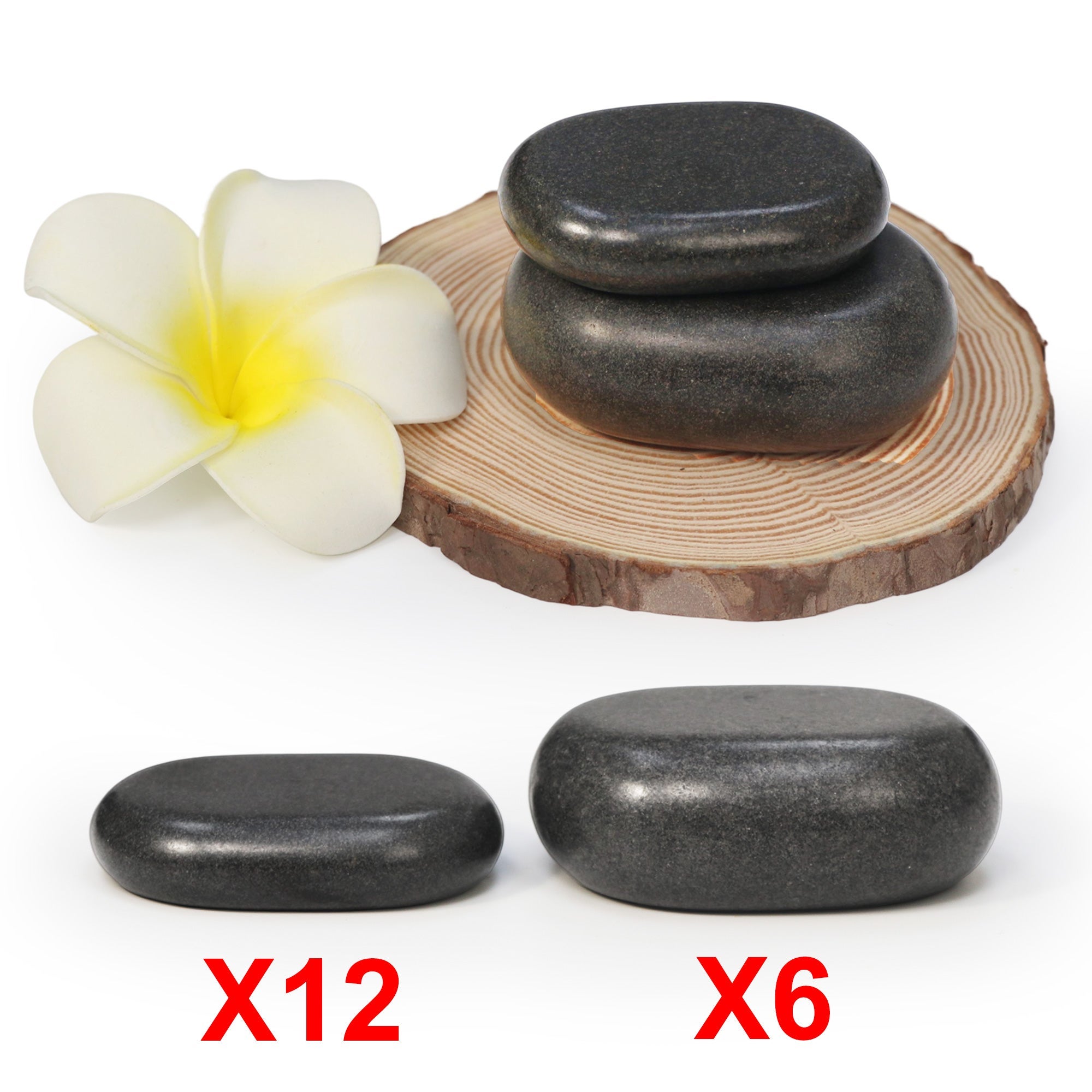 Hot StonesSet - 18 massage stones